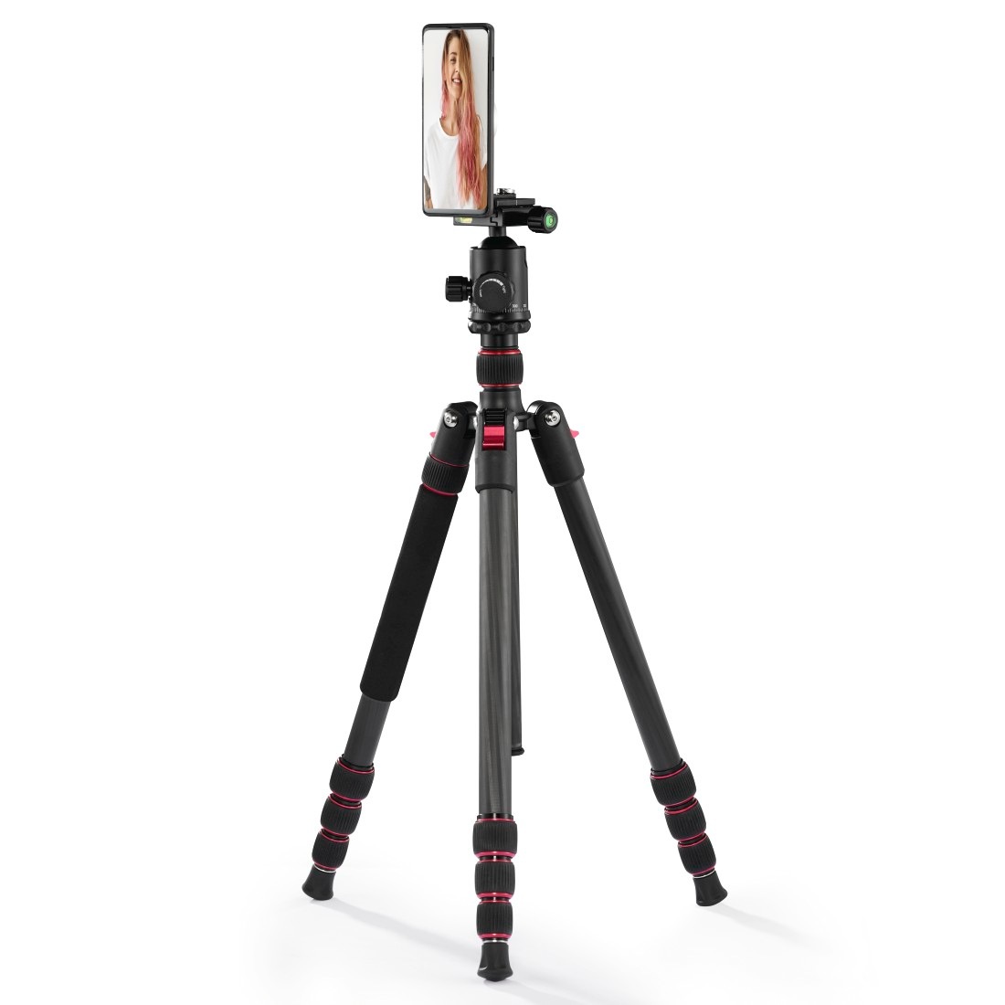 HAMA Smartphone-Halterung "Stativ Handyhalterung "Puck", magnetisch, universal, drehbar", schwarz, Gerätehalterungen