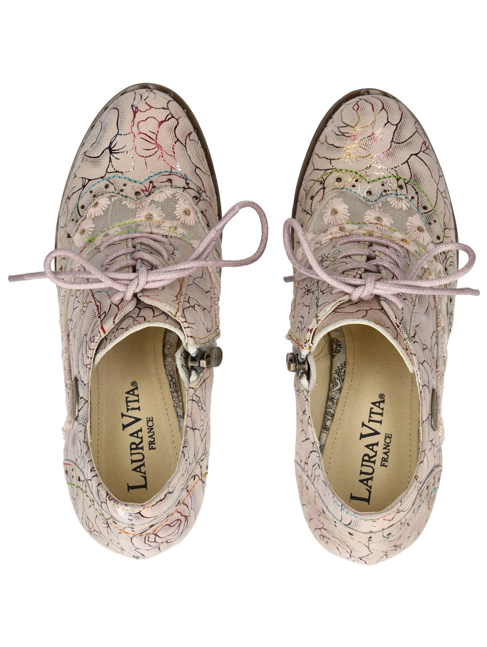 LAURA VITA Schnürpumps »LAURA VITA Pumps Leder/Textil«