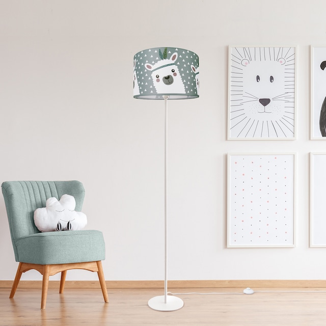 Paco Home Stehlampe »Ela 214«, 1 flammig-flammig, Kinderlampe LED  Kinderzimmer Lampe Mit Lama-Motiv Stehleuchte E27 | günstig kaufen