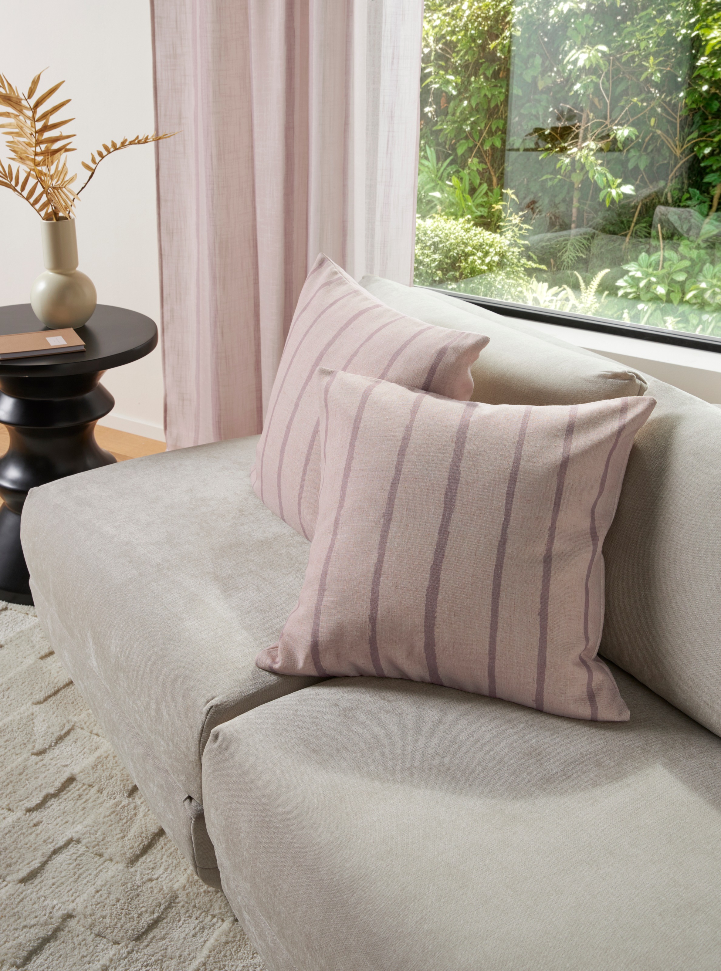 LeGer Home by Lena Gercke Dekokissen "Zayla" Edler Leinenlook, Kissenhülle günstig online kaufen