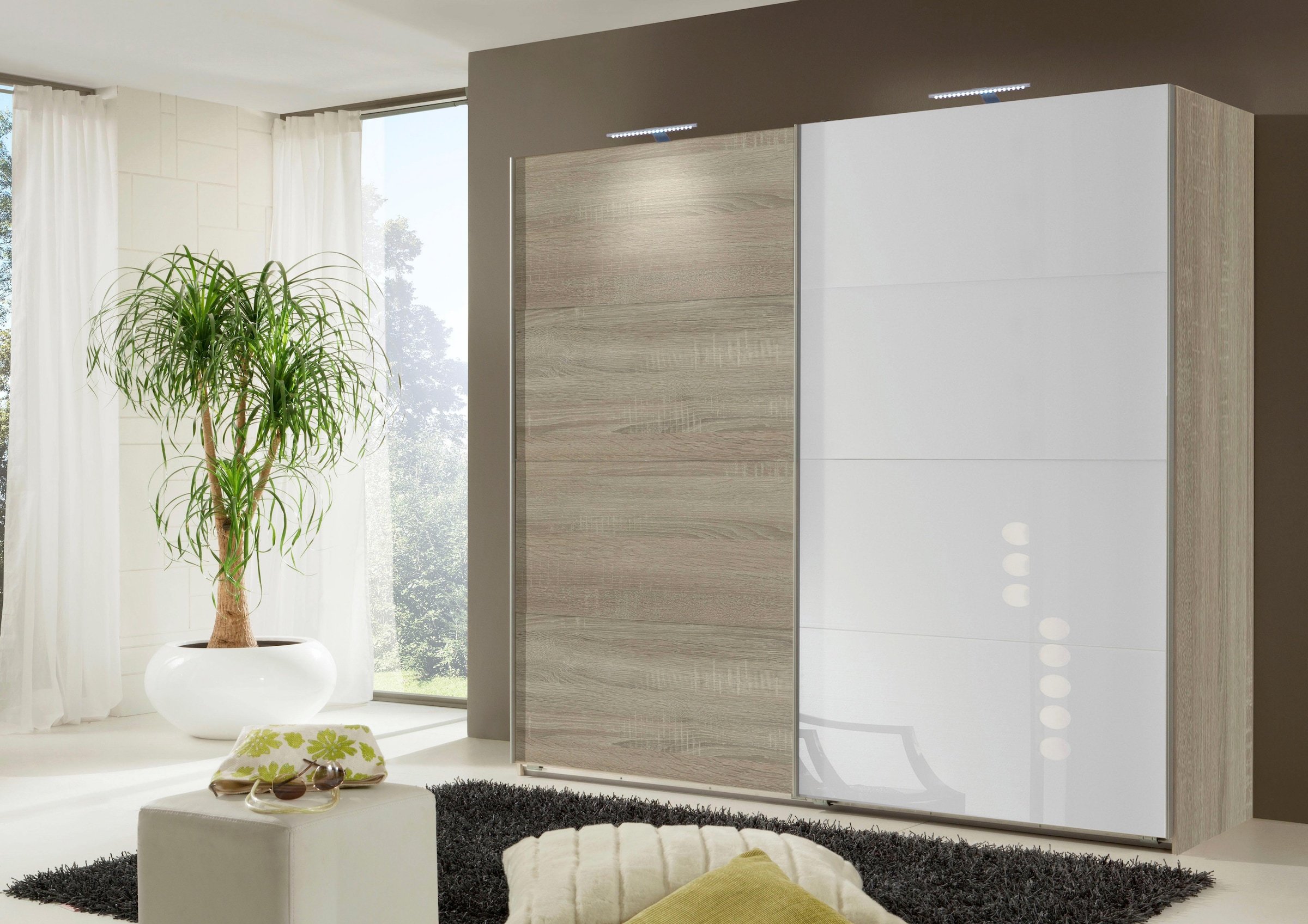 Wimex Schwebetürenschrank »Easy« mit Teilglas