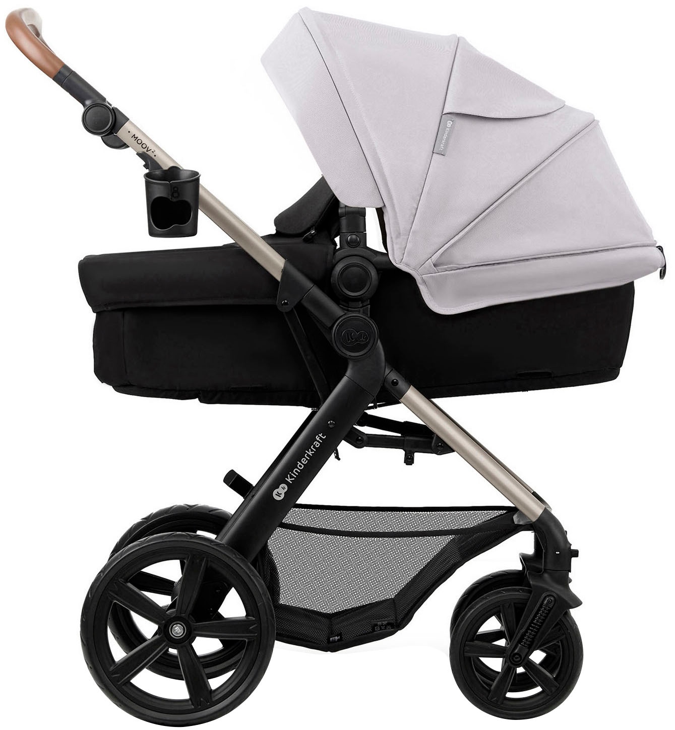 Kinderkraft Kombi-Kinderwagen »MOOV 2 4in1 EVA« 27 kg mit EVA-Rädern