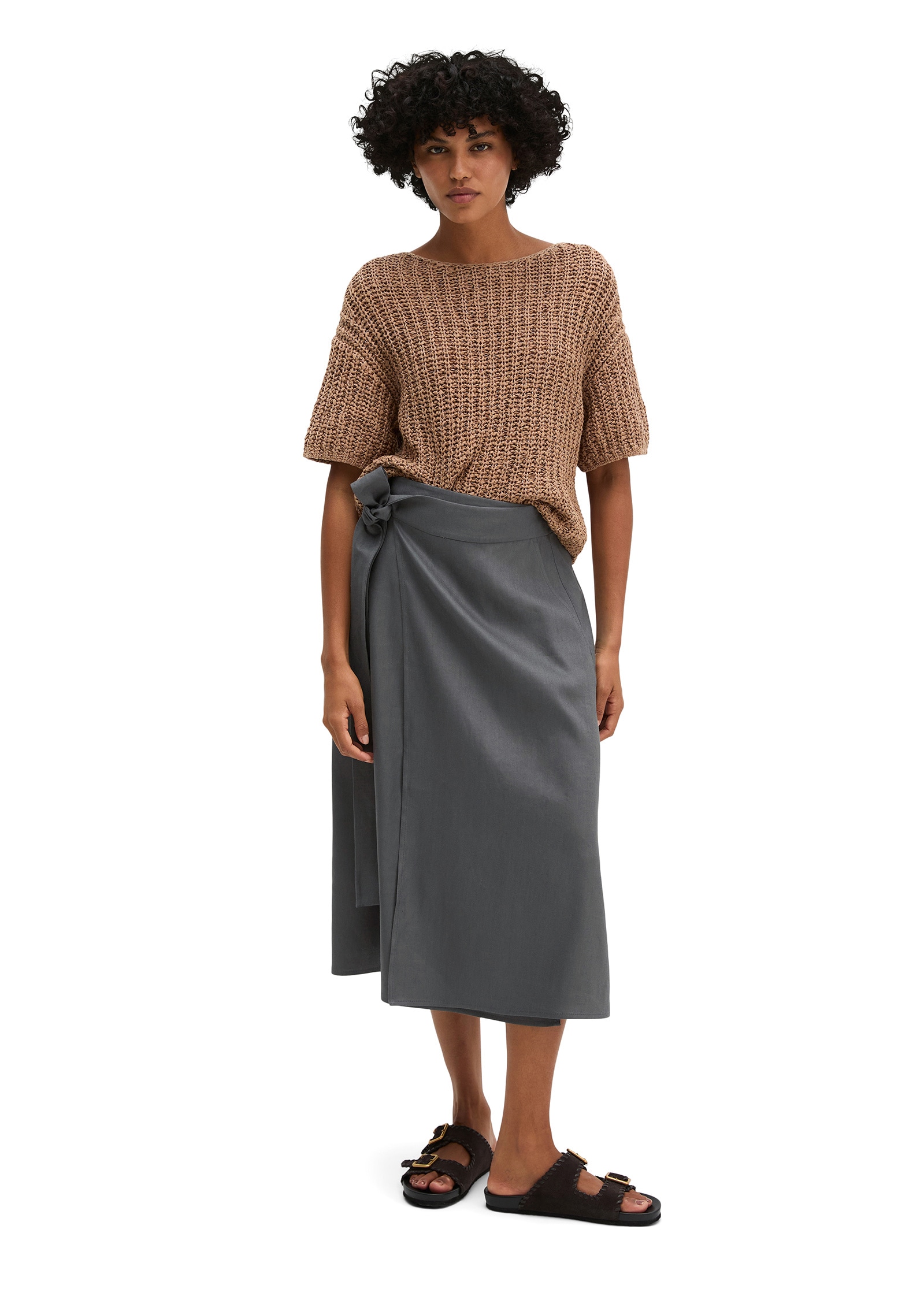 Marc O'Polo Webrock »aus Viskose-Leinen-Stretch«