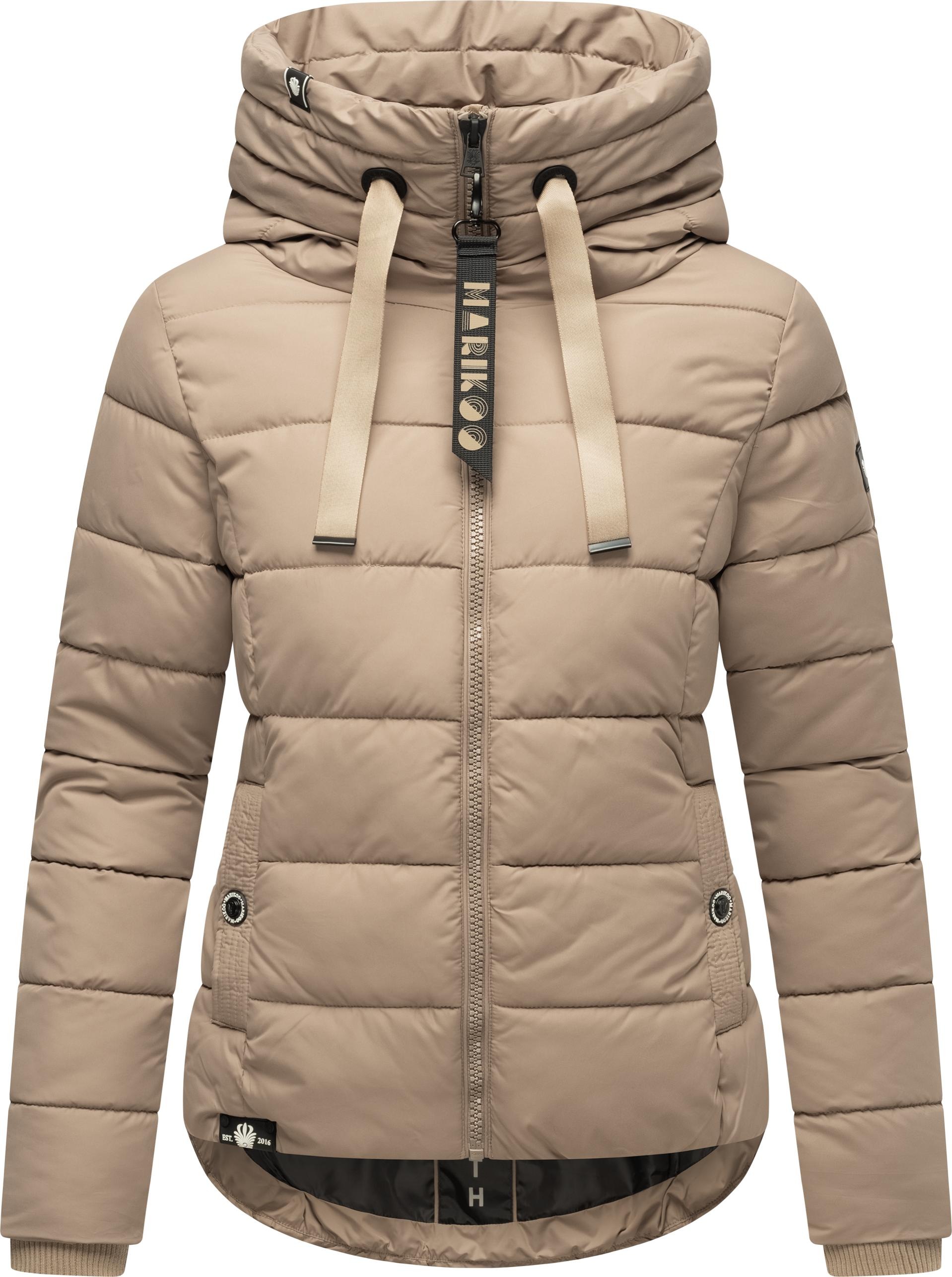 Marikoo Steppjacke »Amayaa-1« mit Kapuze Gesteppte Damen Jacke mit großer Kapuze
