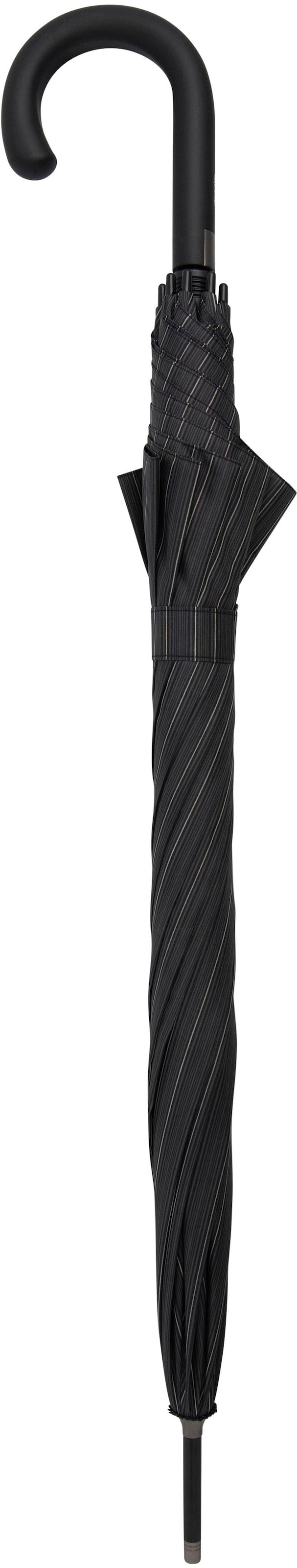 Flex stripe«, Black | Langregenschirm Friday BAUR Partnerschirm doppler® »Fiber classy Big AC