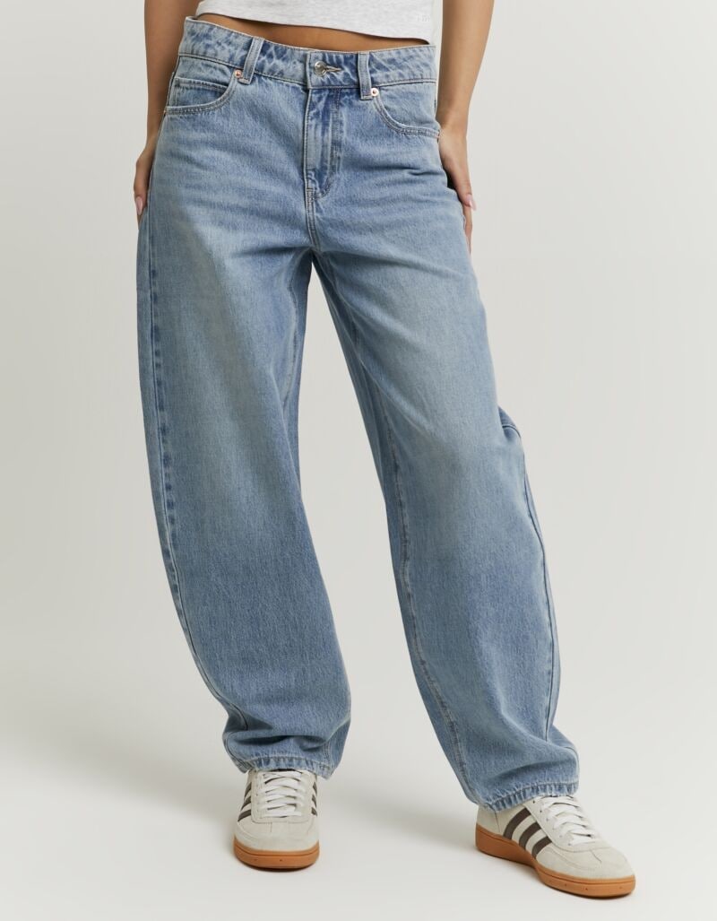 Tally Weijl High-waist-Jeans "SPADEJOELLE" Baumwollmischung, barrel fit günstig online kaufen