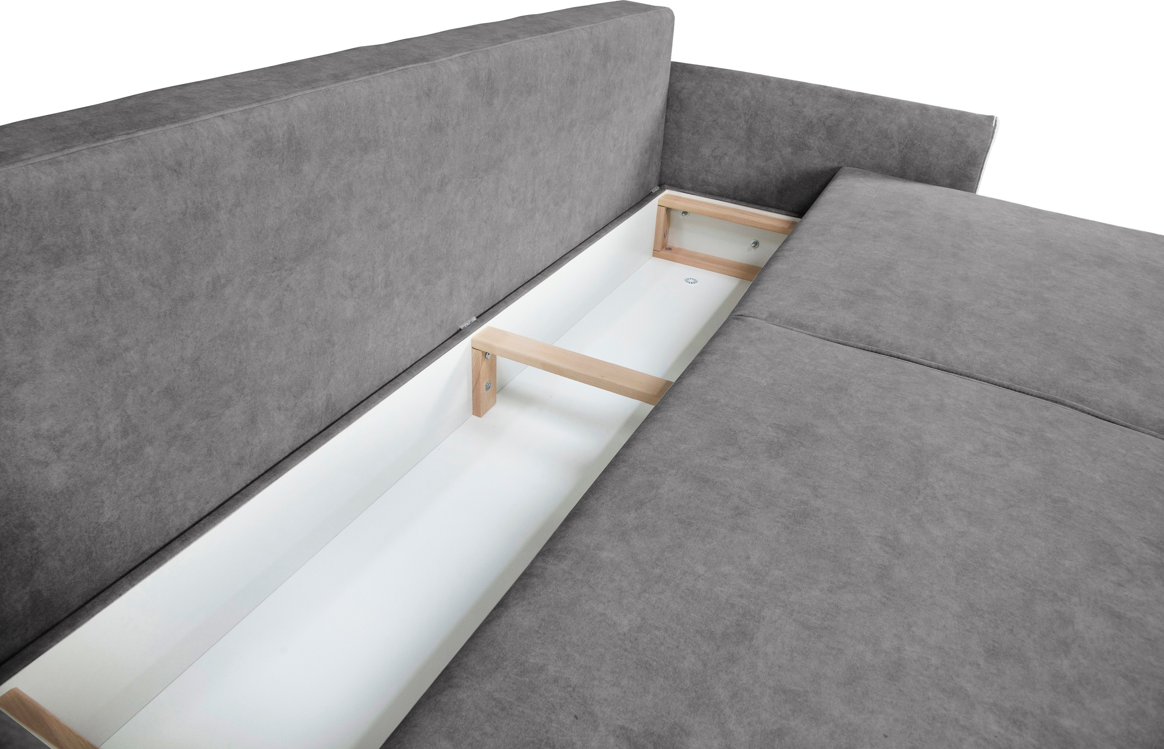 Home affaire 3-Sitzer »TRIPLO optionale Schlafsofa mit Bettkasten, Maße B/T/H: 215/100/89 cm«, Wahlweise Bettfunktion - Liegefläche 145x191 cm, Rücken-, Zierkissen
