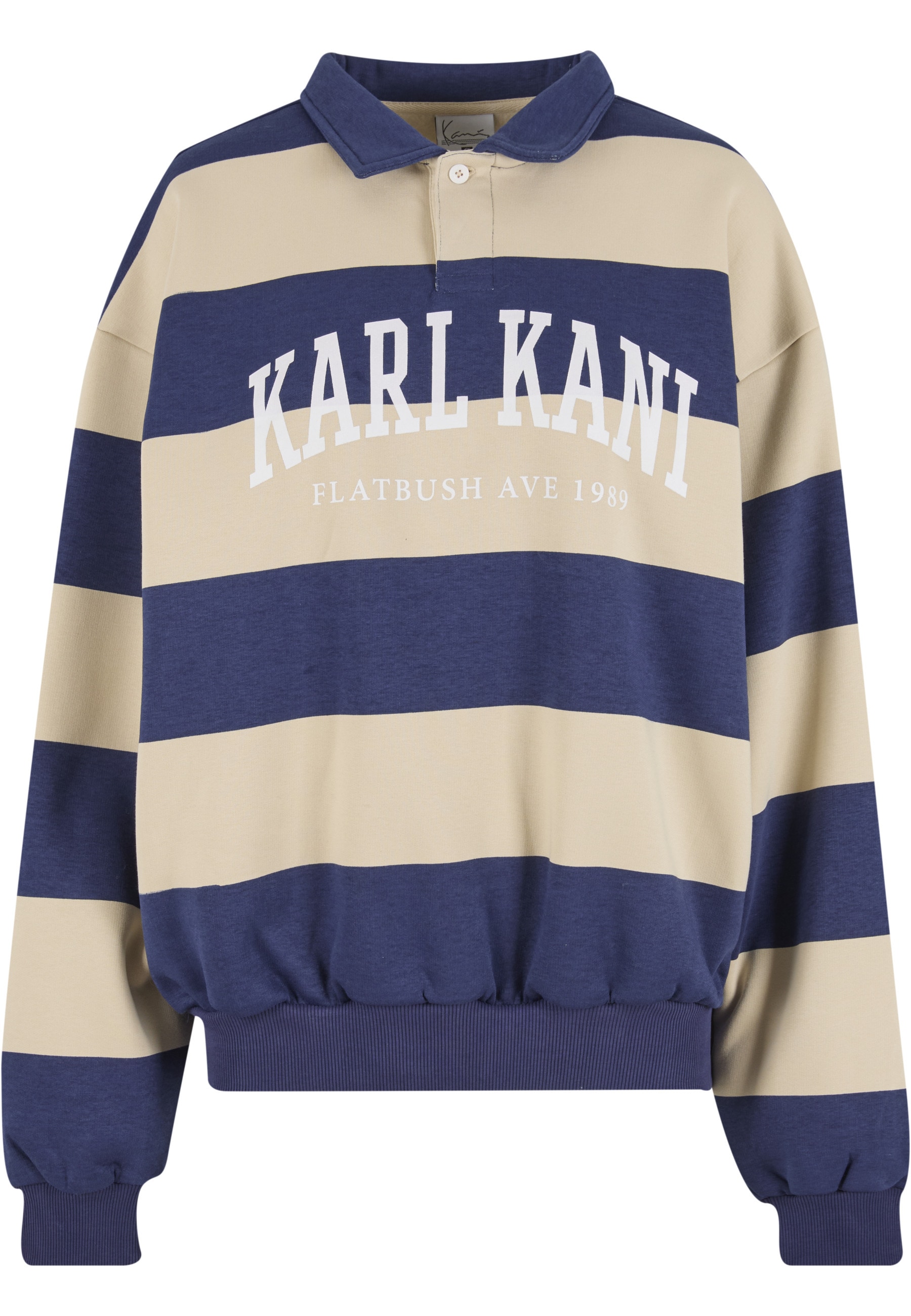 Karl Kani Langarmshirt "Karl Kani Heritage Stripe Oversized Rugby Shirt" 1