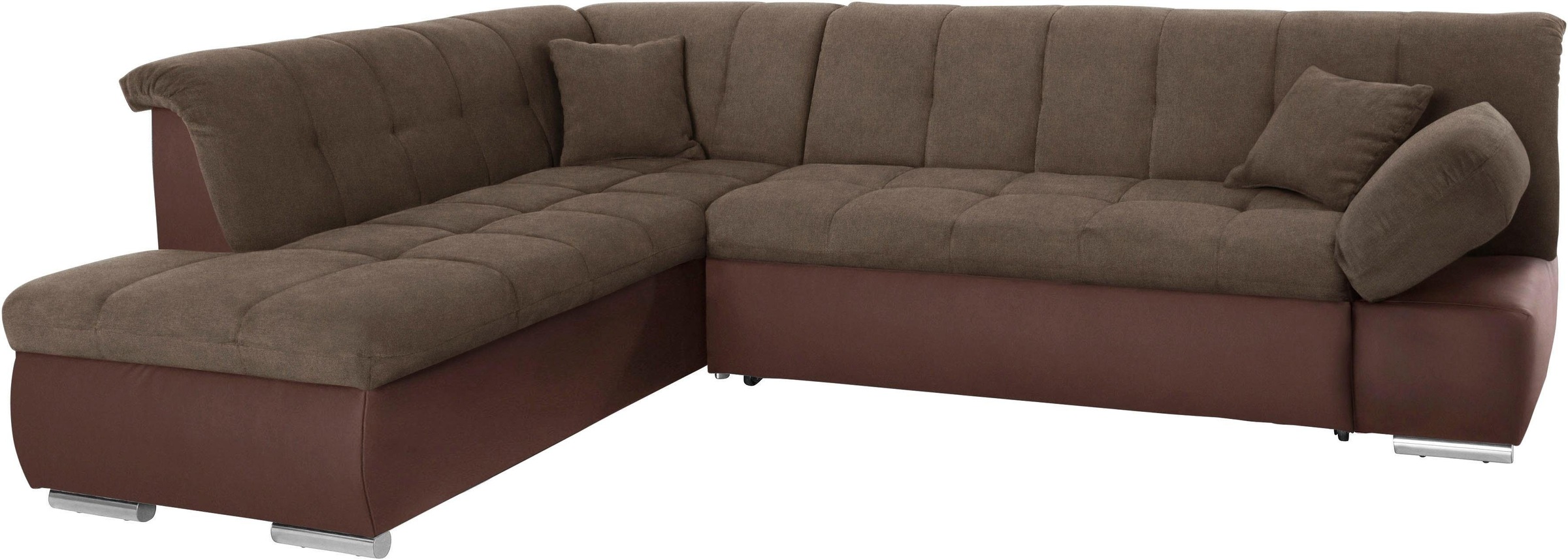 DOMO collection Ecksofa »Mona L-Form«, wahlweise mit Bett- und Armlehnfunktion