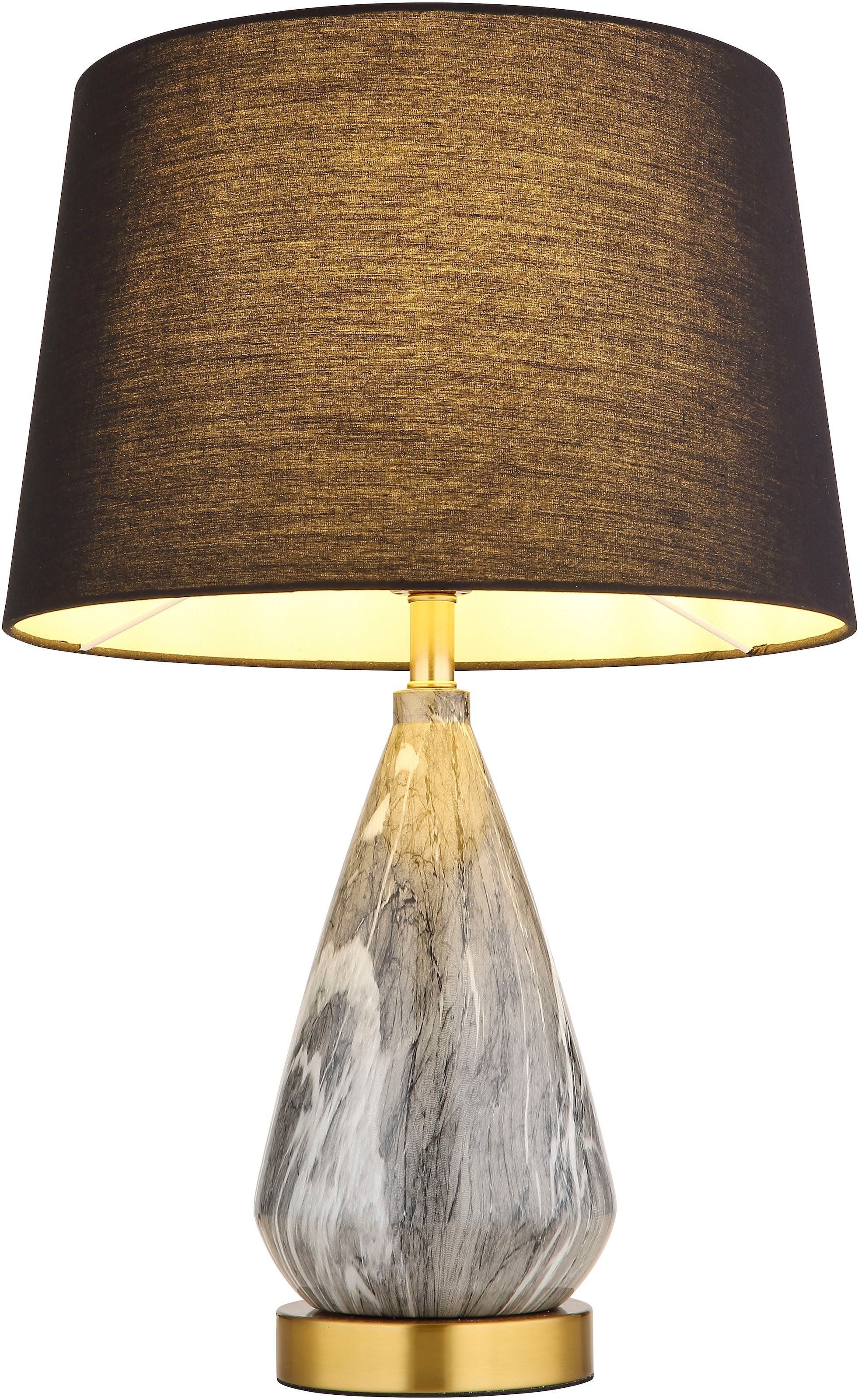 GLOBO LIGHTING Tischleuchte »KISA« E27 1 Stk. Tischlampe Nachttischlampe Deko-Tischleuchte Schlafzimmer