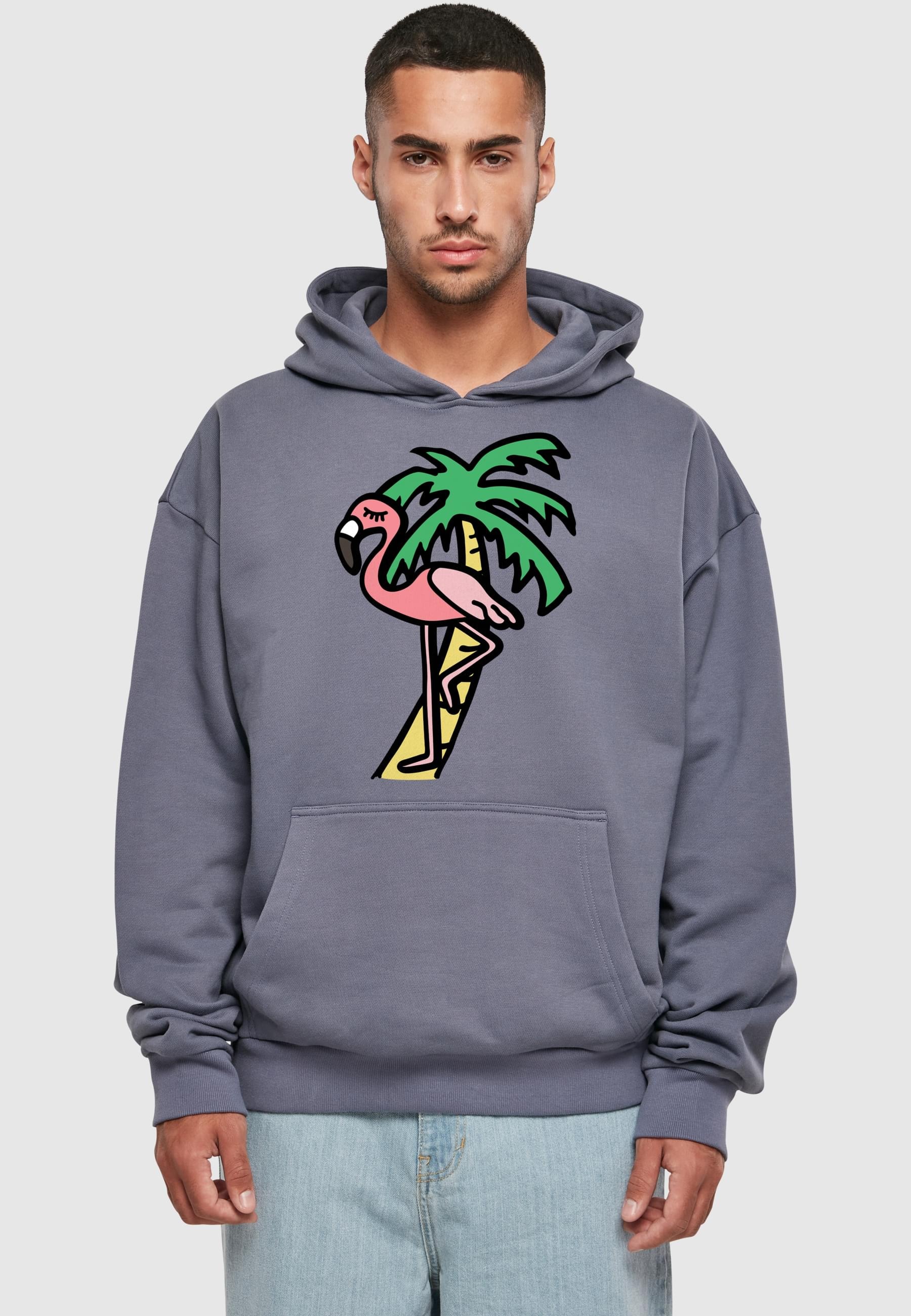 MisterTee Kapuzensweatshirt »MisterTee Flamingo Hoodie«, (1 tlg.)