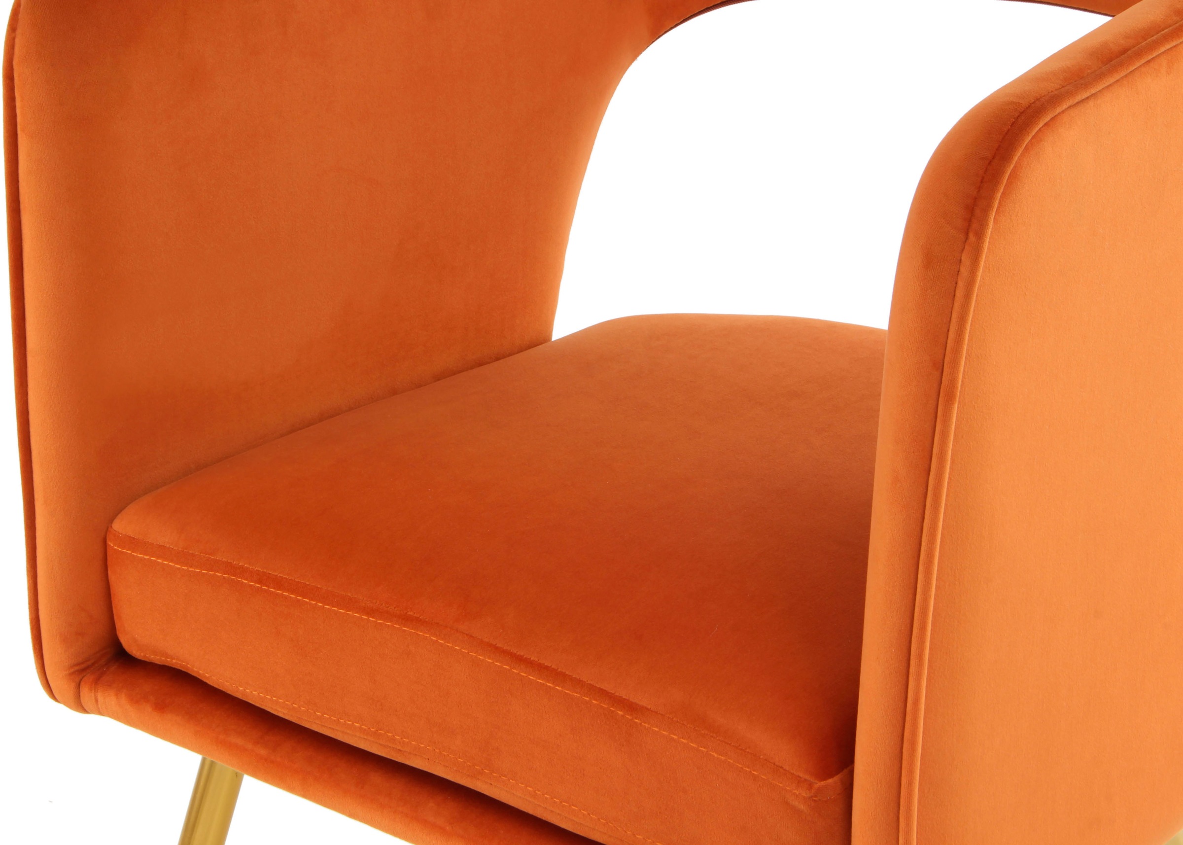 Kayoom Stuhl »Jolene 125, Esszimmerstuhl,eleganter Stoffbezug« () 1 Stk.samtweicher Bezug, Rückenlehne und Armlehnen abgerundet