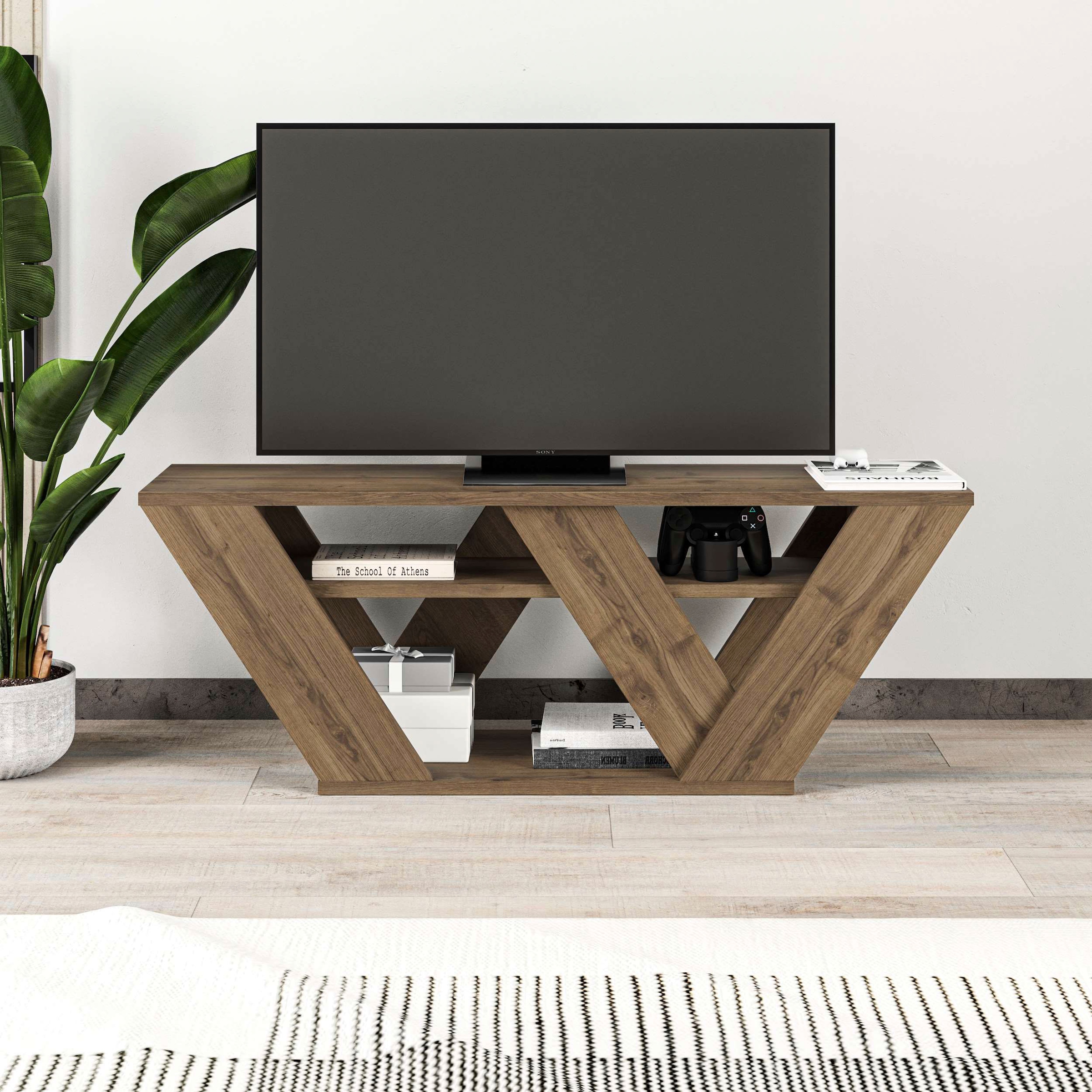 Decortie TV-Schrank »Thales TV Schrank«, (Packung), Einfache Montage,Platzsparend