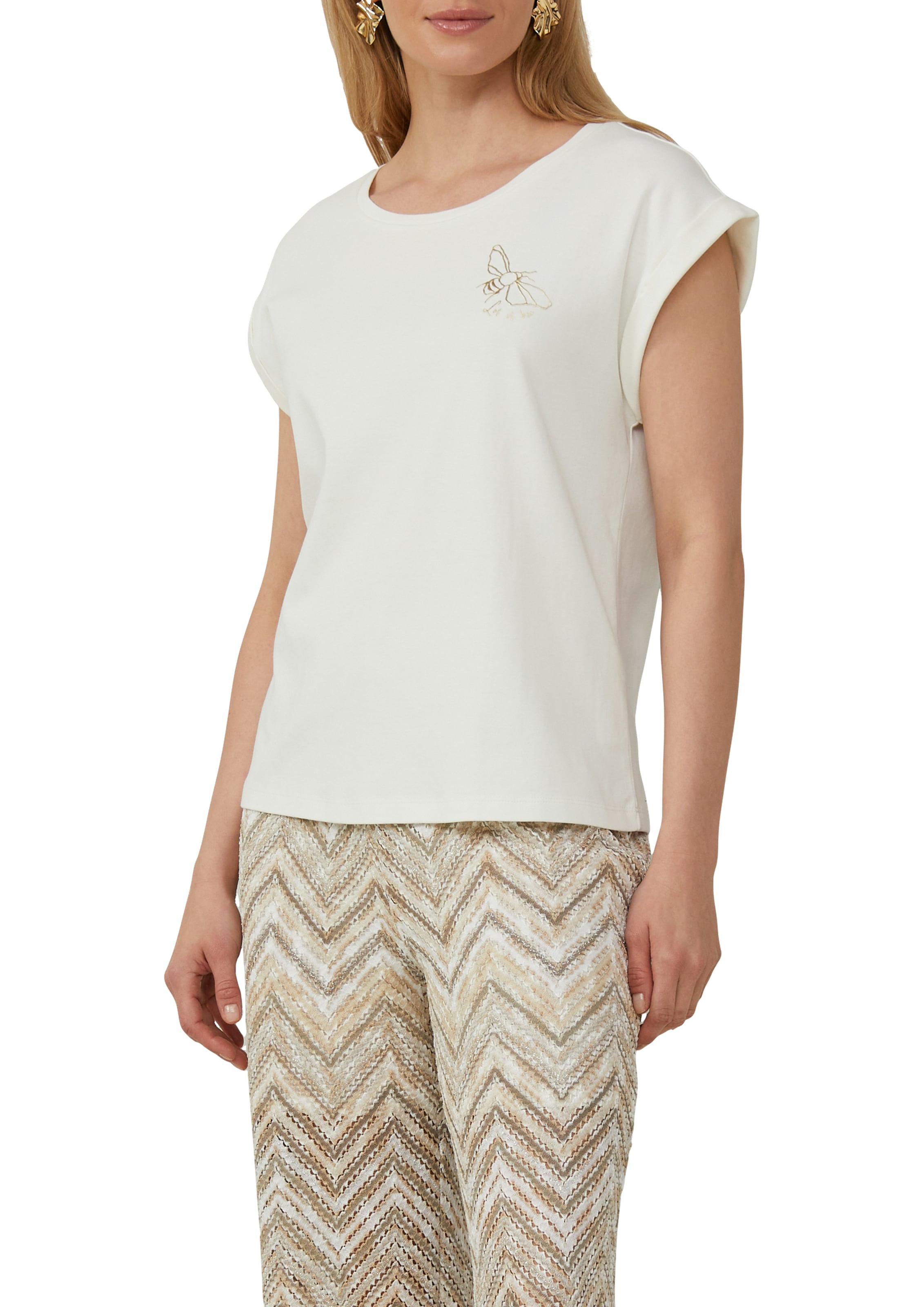 s.Oliver BLACK LABEL T-Shirt, mit Motiv Print günstig online kaufen