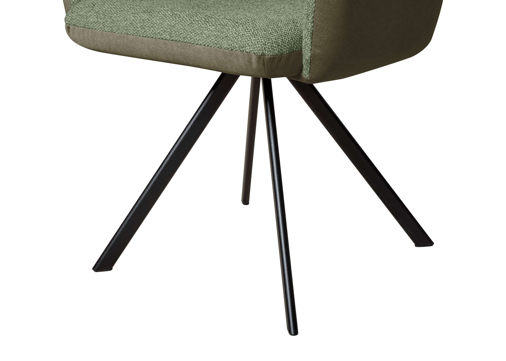 OTTO home Armlehnstuhl »Gabi Polsterstuhl, Esszimmerstuhl, Küchenstuhl, 4-Fußstuhl« () Gestell aus matt-schwarzem Flachmetall, stabil, 2-Stoff-Design