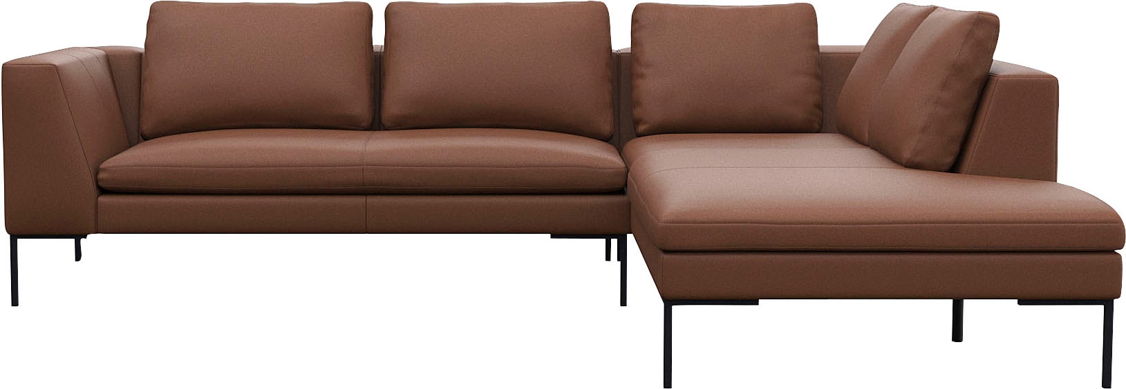 FLEXLUX Ecksofa "Loano, superbequemer Sitzkomfort durch Kaltschaum im Sitz" günstig online kaufen