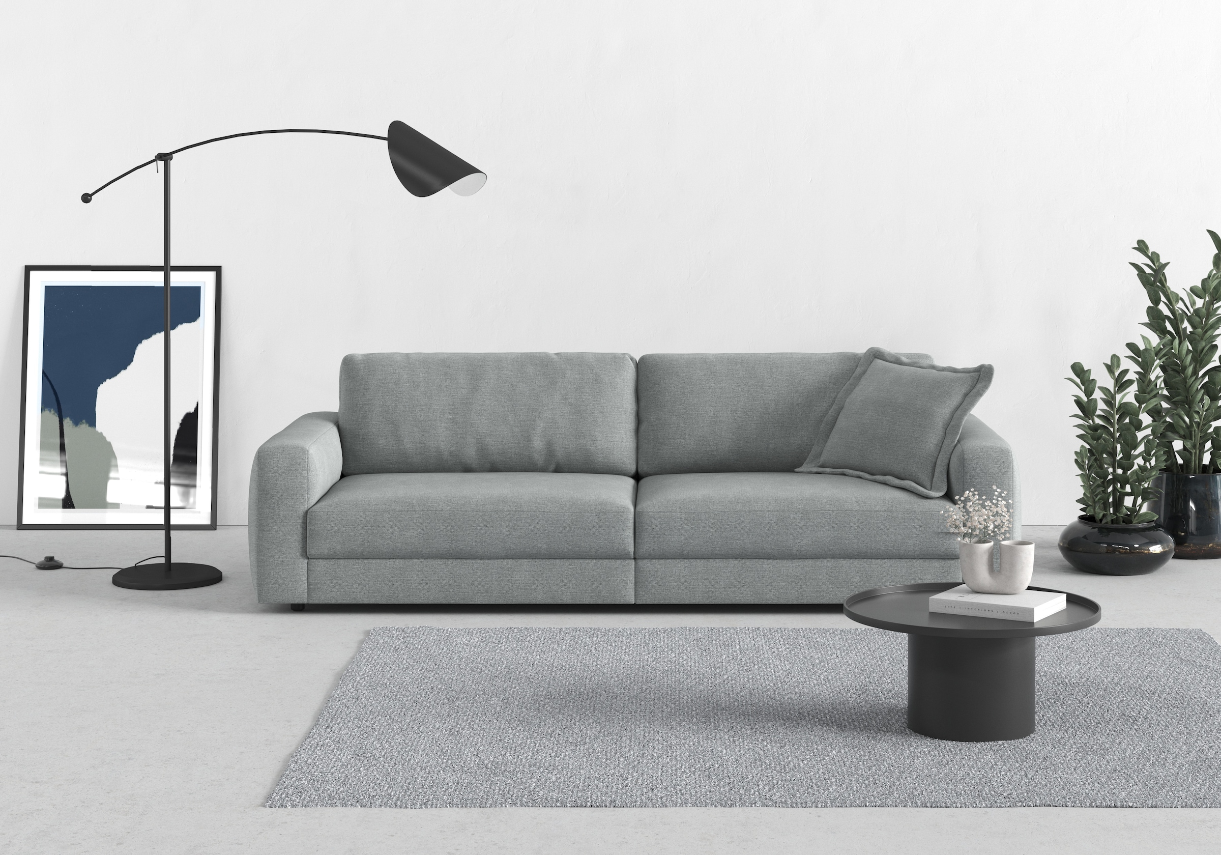 TRENDMANUFAKTUR Big-Sofa "Bourbon, Designsofa,", mit extra hohem Sitzkomfort, in trendigem Cord Bezug erhältlich