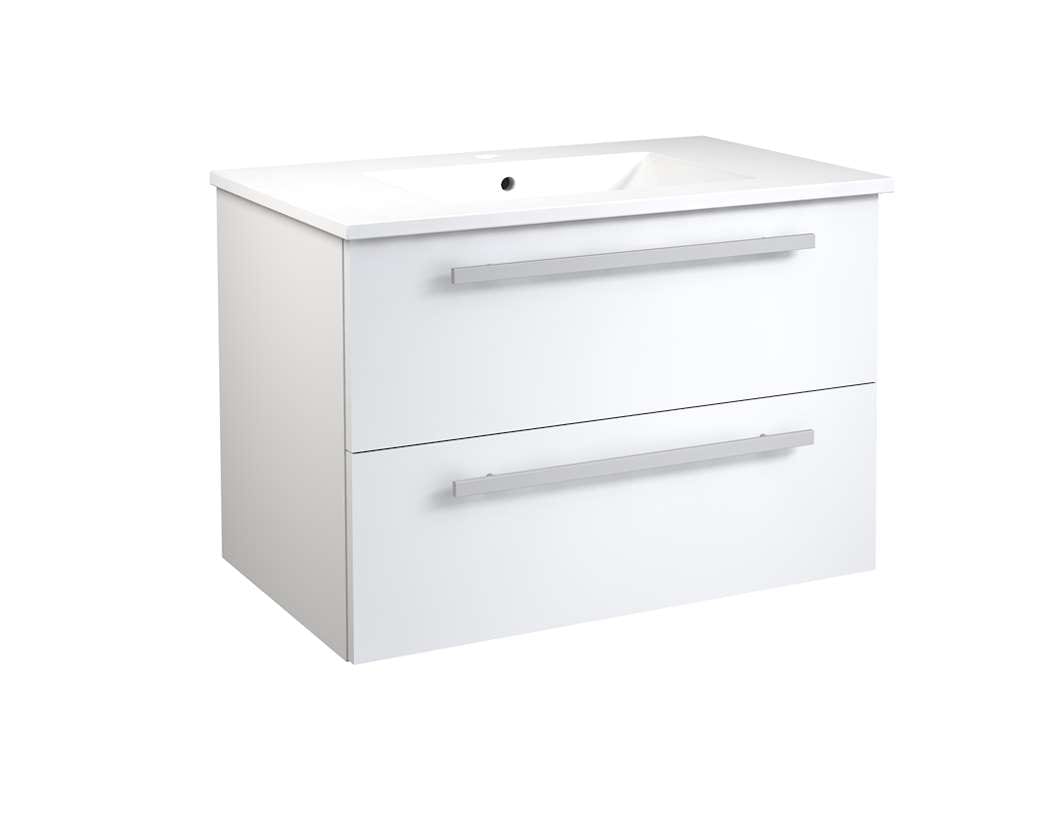 welltime "Serena, Waschbeckenunterschrank inkl. Waschbecken, Badmöbel" Breite 81,5 cm, Soft-Close-Funktion, FSC
