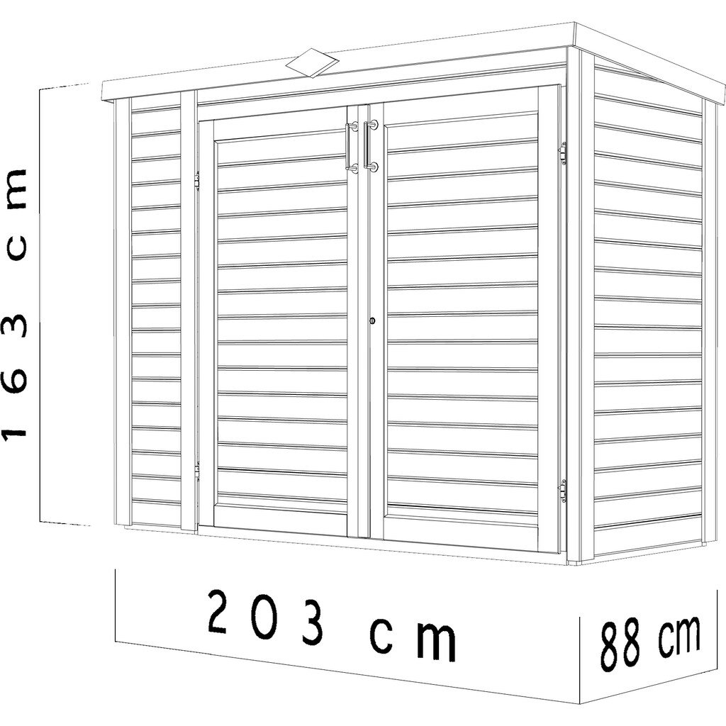 BERTILO Garten-Geräteschrank »Multi 3«