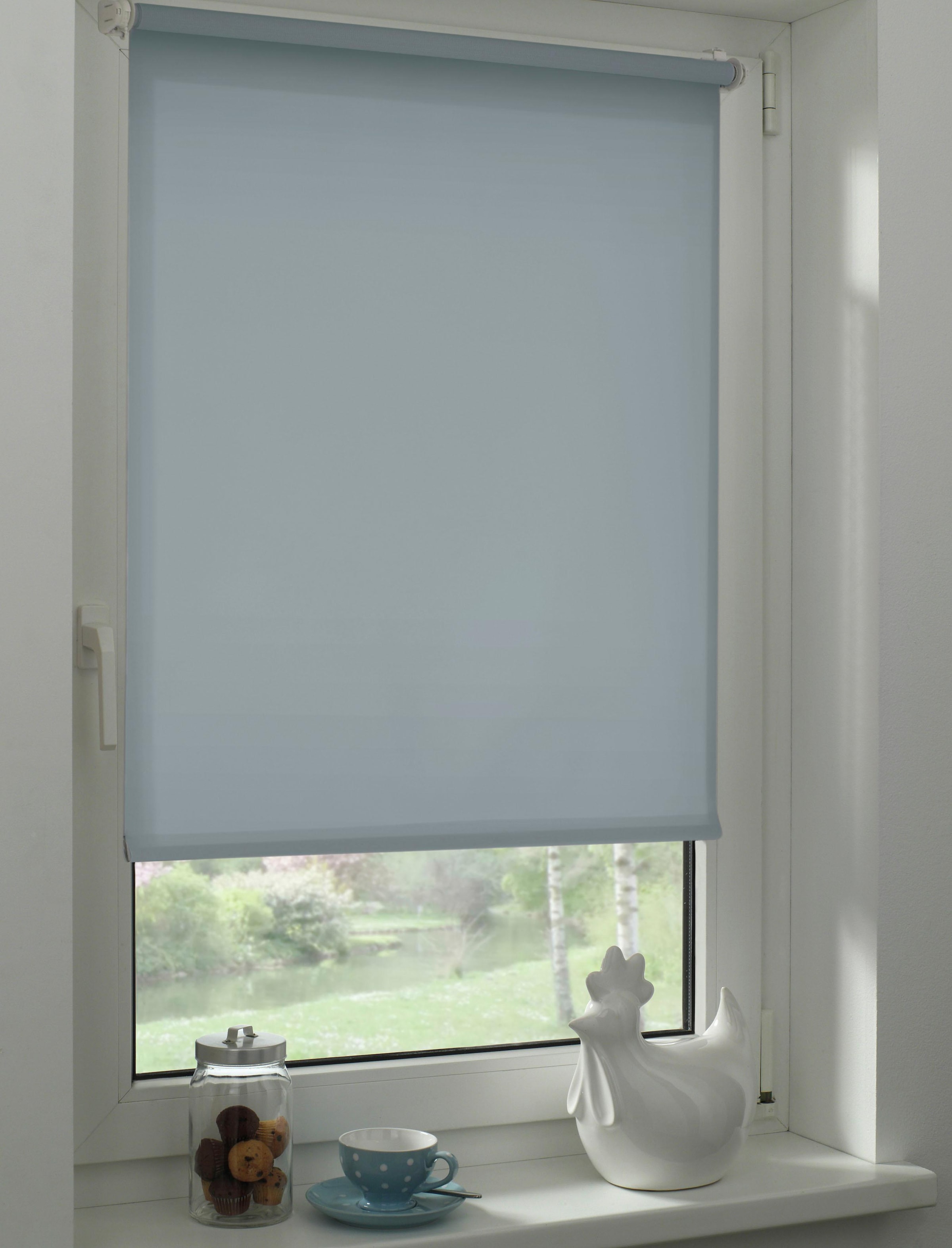 GARDINIA Seitenzugrollo »EASYFIX Rollo Uni« Lichtschutz Sichtschutz mit Bohren/ohne Bohren freihängend in sanften Pastelltönen