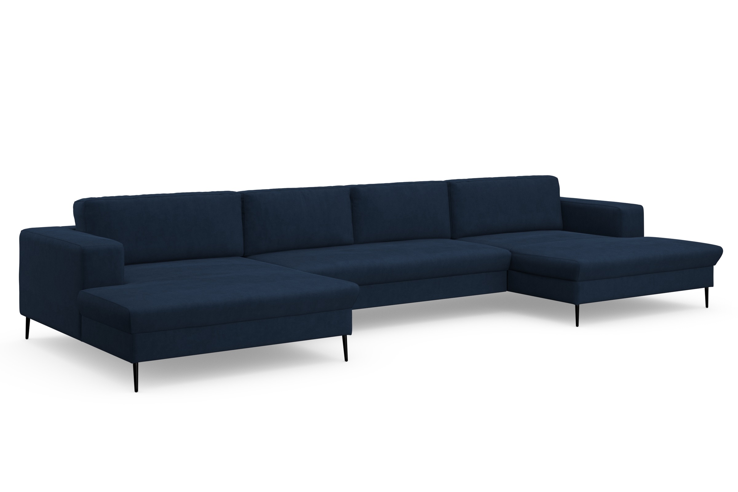 DOMO collection Wohnlandschaft »Modica U-Form«, XXL, in moderner Optik mit, 2 großzügigen Recamieren, auch in Cord