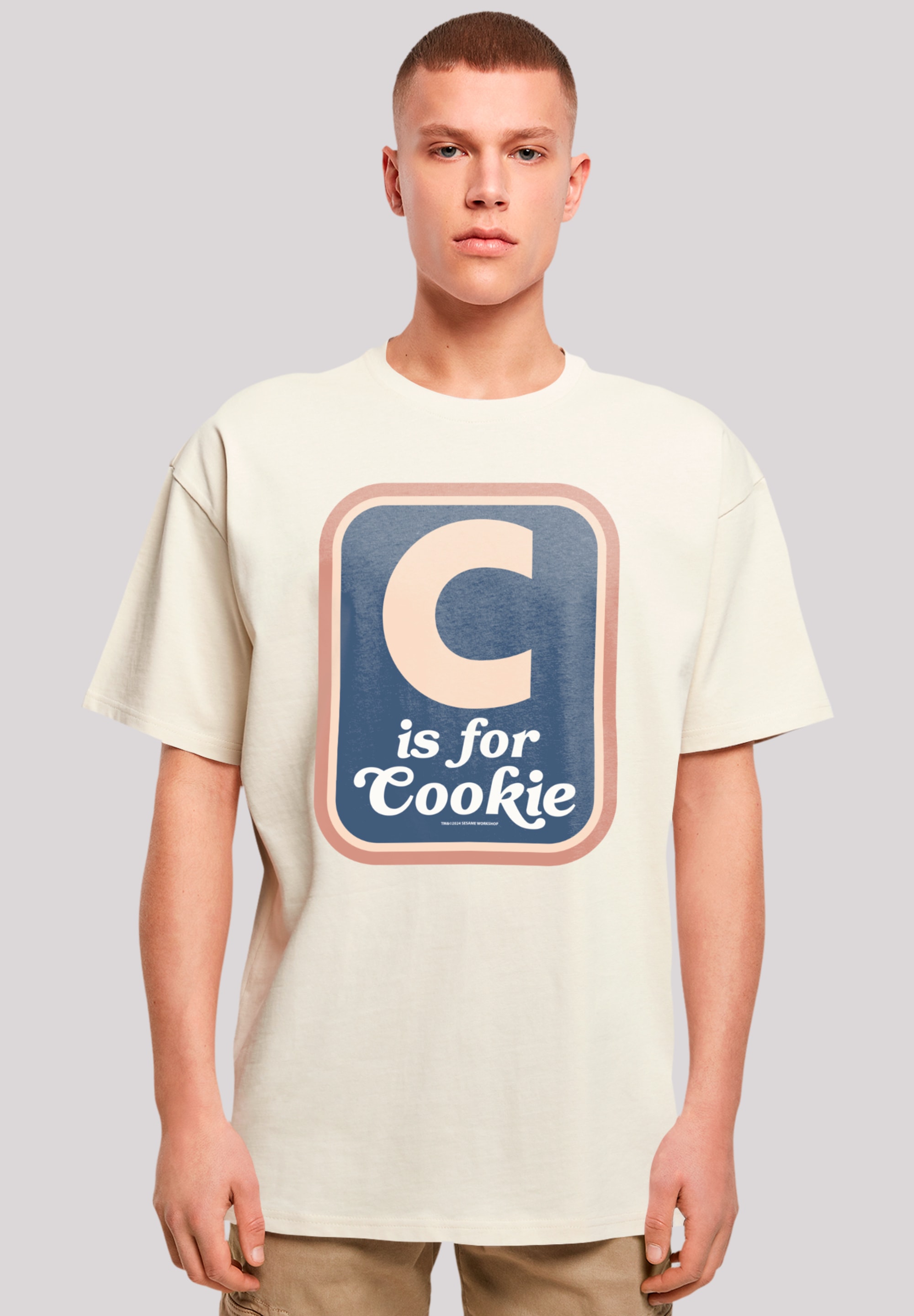 F4NT4STIC T-Shirt "Sesamstraße C is for Cookie", Premium Qualität, Weihnach günstig online kaufen