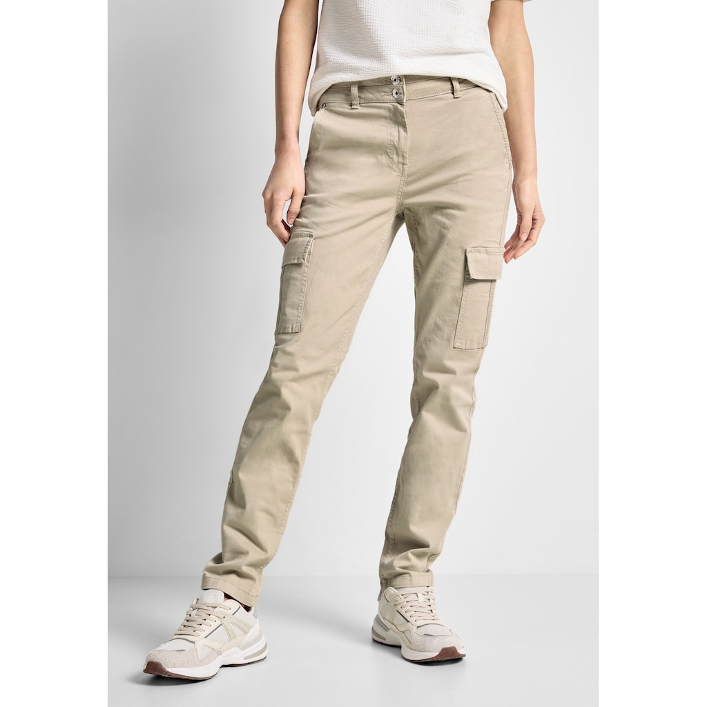 Cecil Cargohose »Style Toronto«, in Slim fit und mit Elasthan