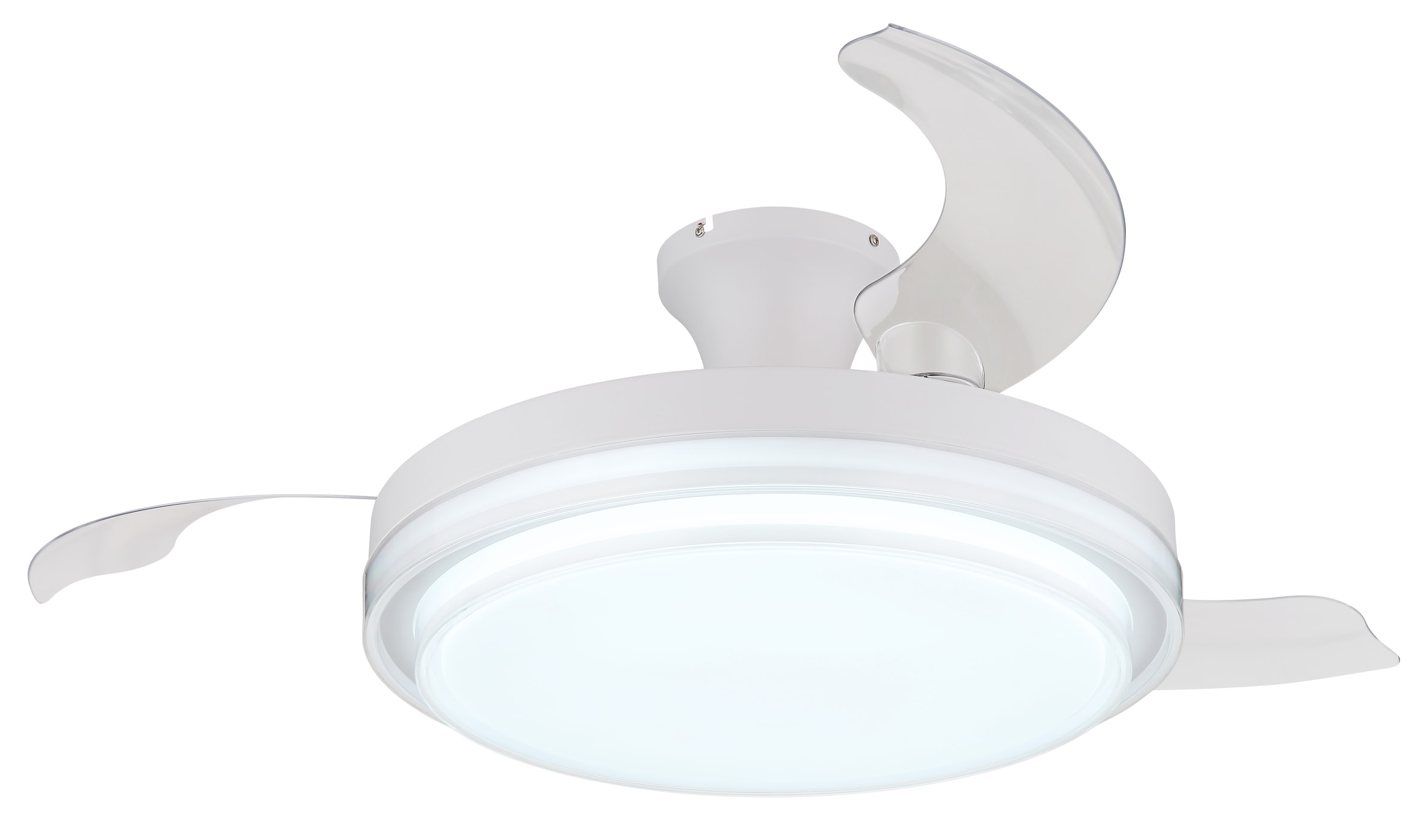 GLOBO LIGHTING Deckenleuchte »BELIZ«, Leuchtmittel LED-Modul | LED fest integriert, Ventilator / Schlafzimmer / Wohnbereich / Büro / weiß / 3 Flügel