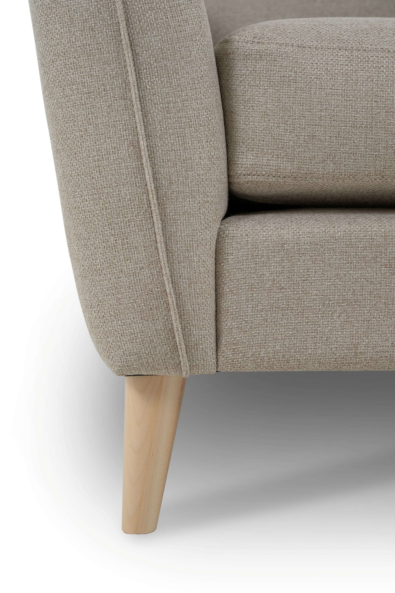 Home affaire 3-Sitzer »MARSEILLE Sofa 206 cm«, mit Massivholzbeinen aus Eiche, verschiedene Bezüge und Farbvarianten