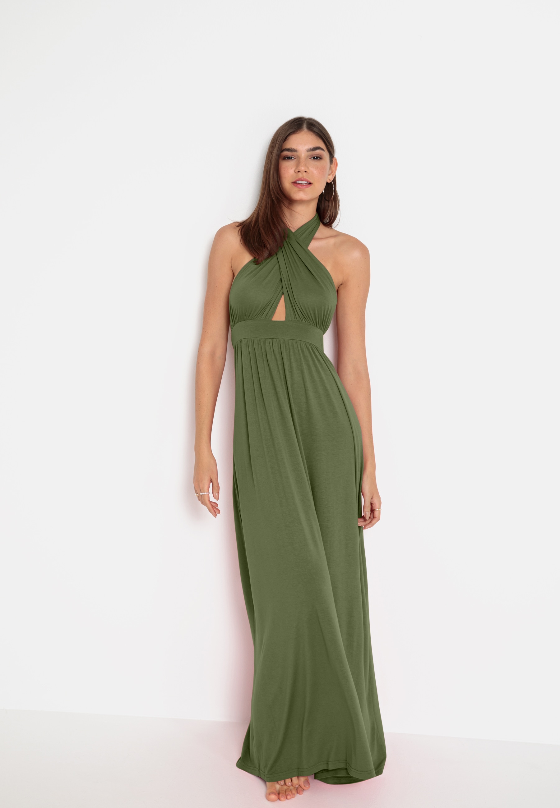 LSCN by LASCANA Neckholderkleid in Maxilänge