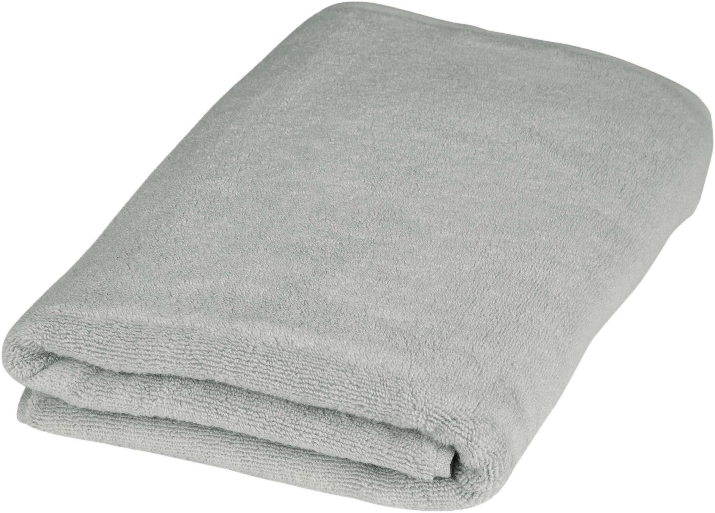 Duschtuch ROSS, B:75cm L:140cm, grau, Frottier, Obermaterial: 100% Baumwolle, Handtücher, "Sensual 9000", mit Aloe-Vera-Öl veredelt