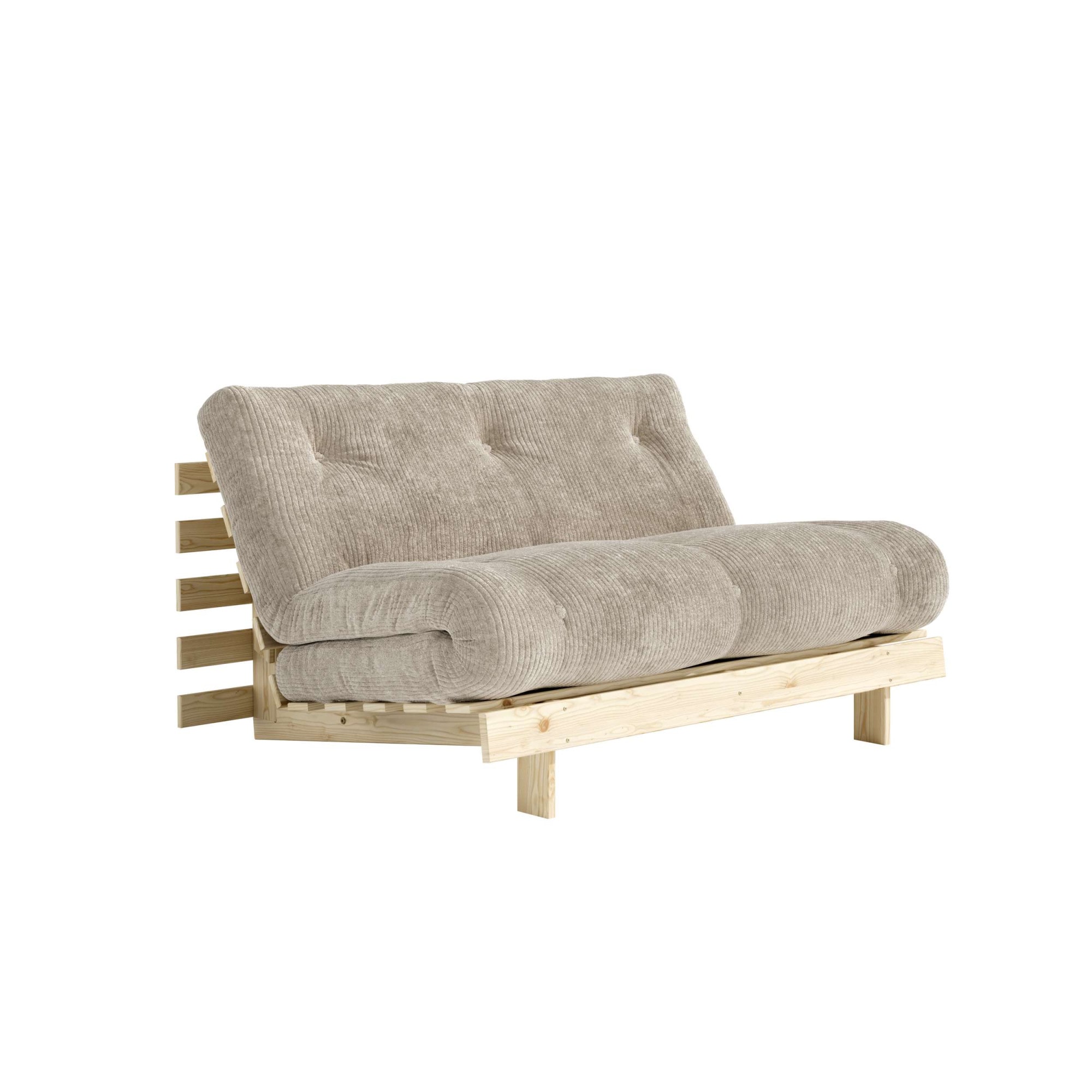 Karup Design Daybett "Roots Sofa Bed, Schlafsofa, Bettfunktion, FSC-Massivholz" Inkl. Futonmatratze, Made in Europe, langlebig, B: 140 oder 160 cm