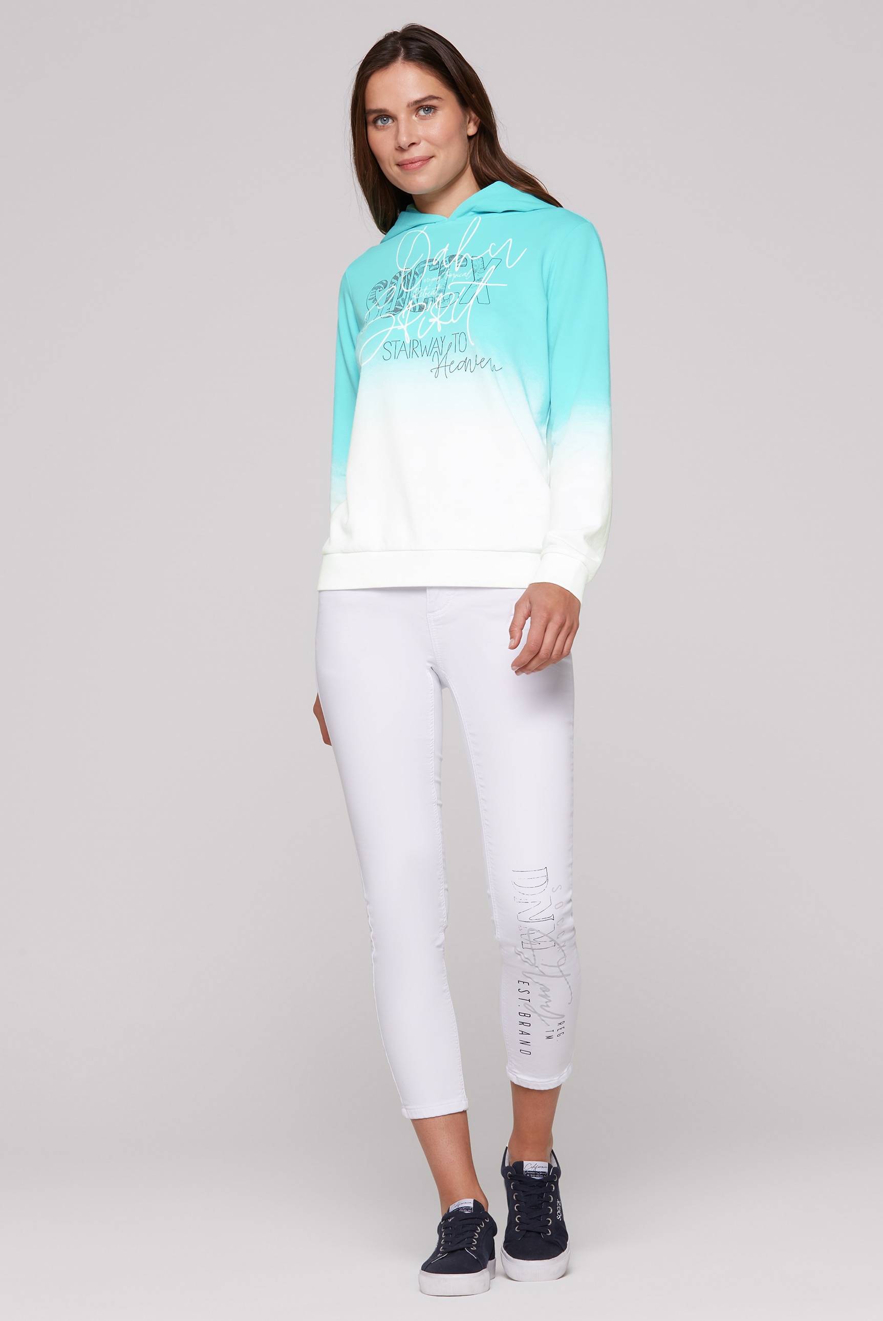 SOCCX Kapuzensweatshirt, mit Farbverlauf