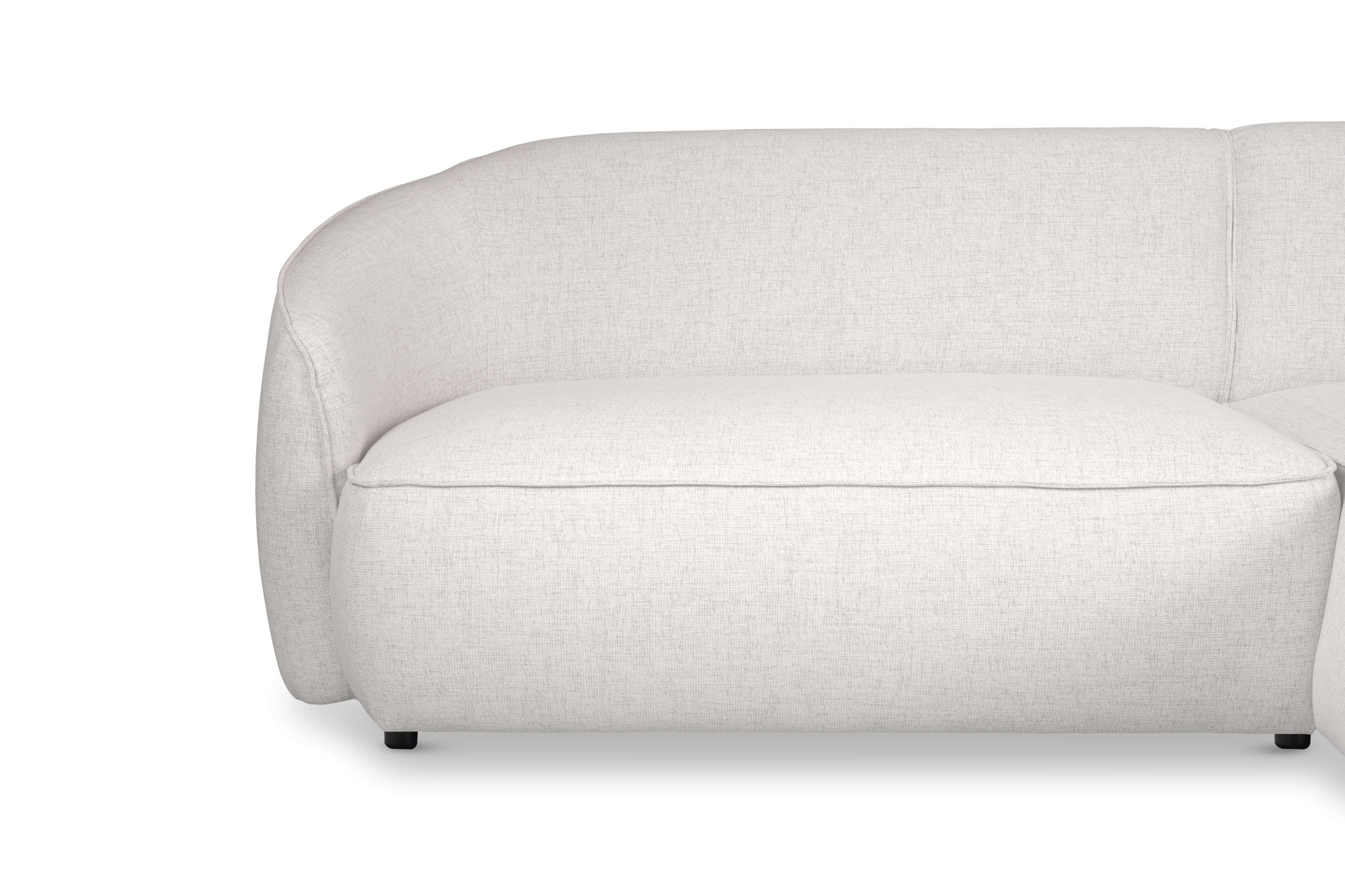 INOSIGN Ecksofa »Cosigo«, Breite 246 cm, 2 Chenille-Stoffe zur Auswahl, mit Kaltschaum
