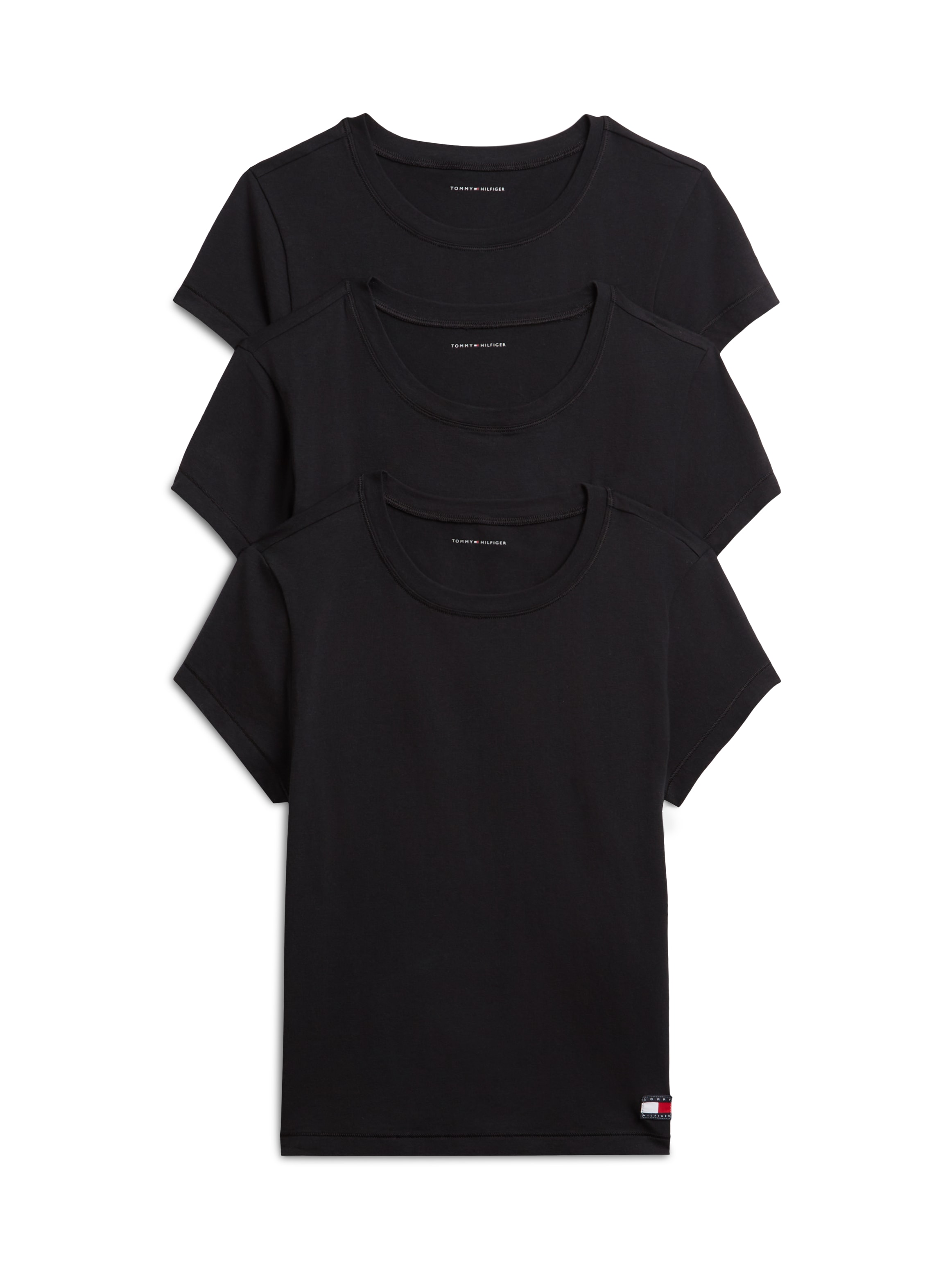 Tommy Hilfiger Underwear T-Shirt "3 PACK SS T-SHIRT" Packung, 3 mit Label-Aufnäher