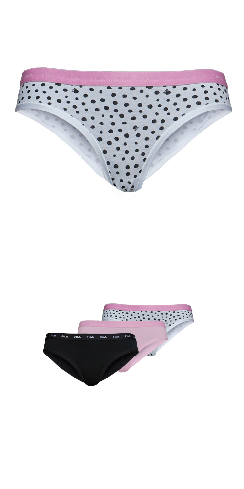 Fila Slip "WOMAN BRIEF", (3er Pack), 2x uni, 1x gemustert günstig online kaufen