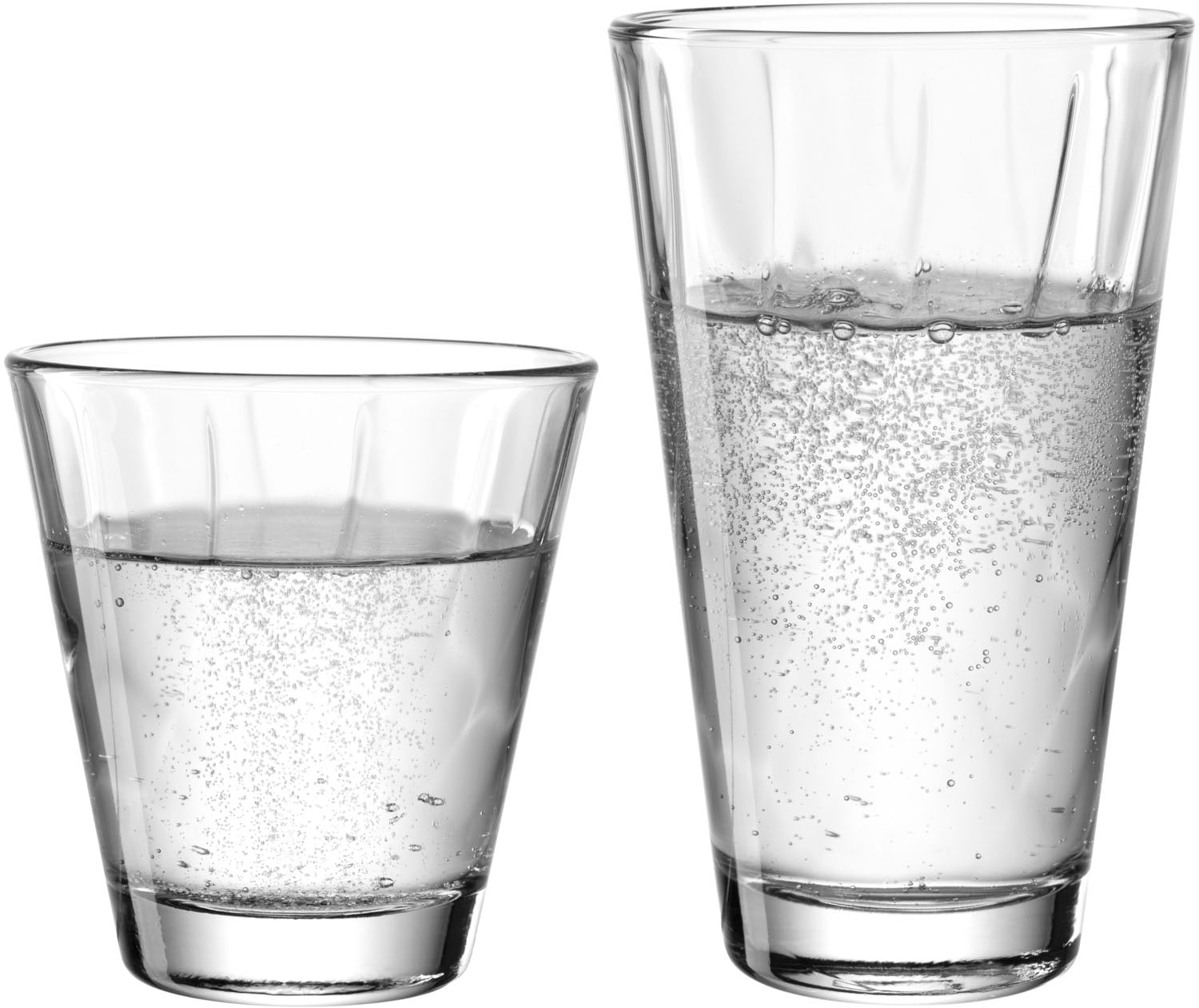 LEONARDO Gläser-Set »Trinkglas-Set TWIST, 12-teilig«, (Set, 12 tlg., 6 Trinkgläser 300 ml, 6 Trinkgläser 215 ml), Becher-Set, spülmaschinengeeignet