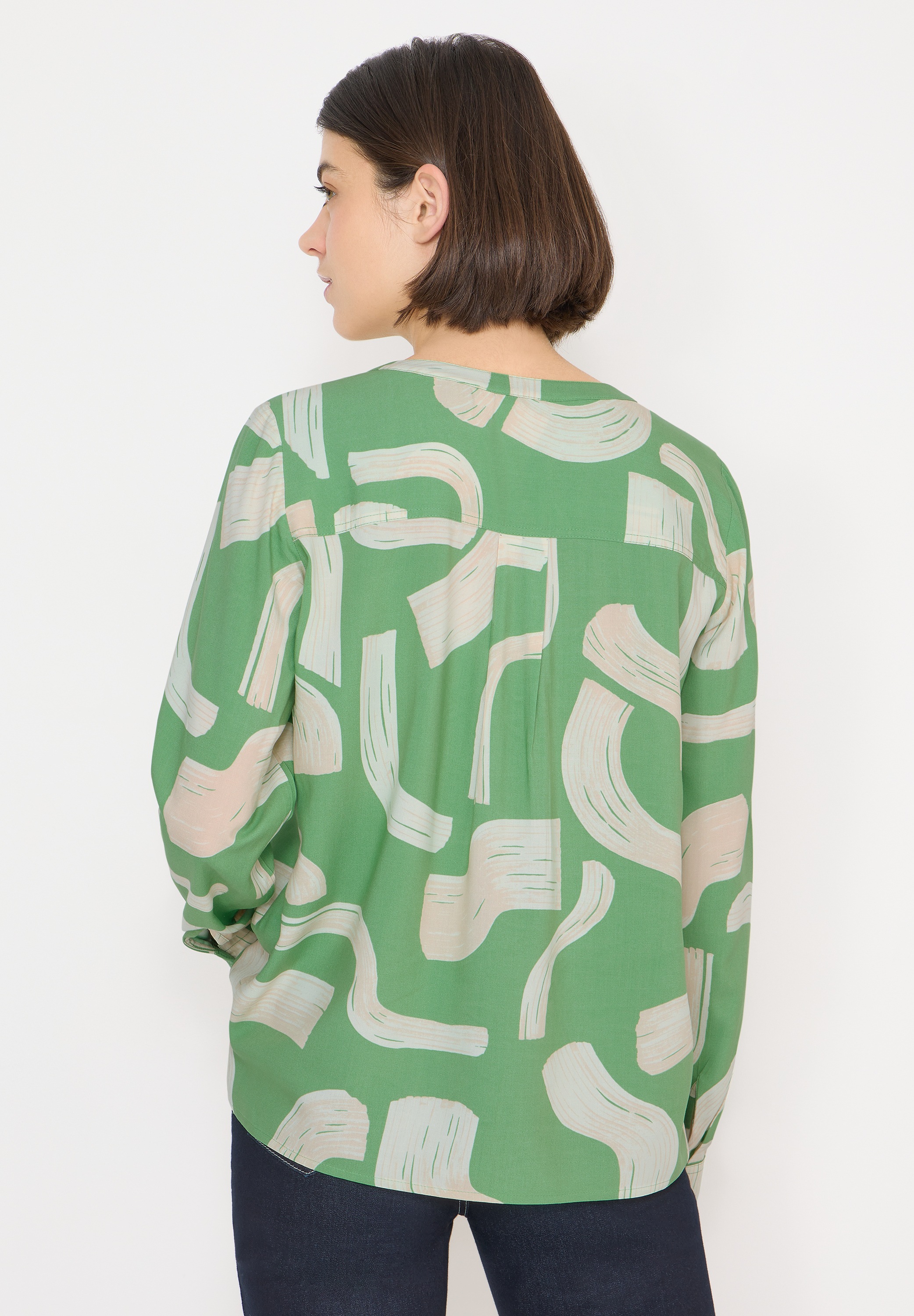Cecil Langarmbluse im grafischen Design günstig online kaufen