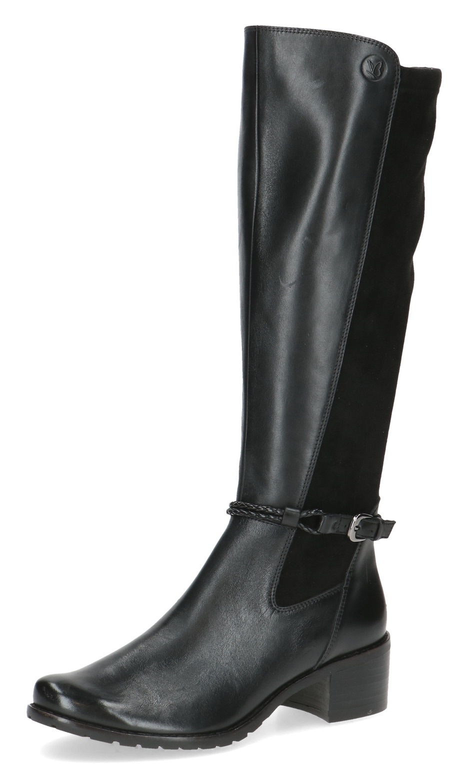 Caprice Stiefel, Blockabsatz, Langschaftstiefel, Businessstiefel mit Flecht günstig online kaufen