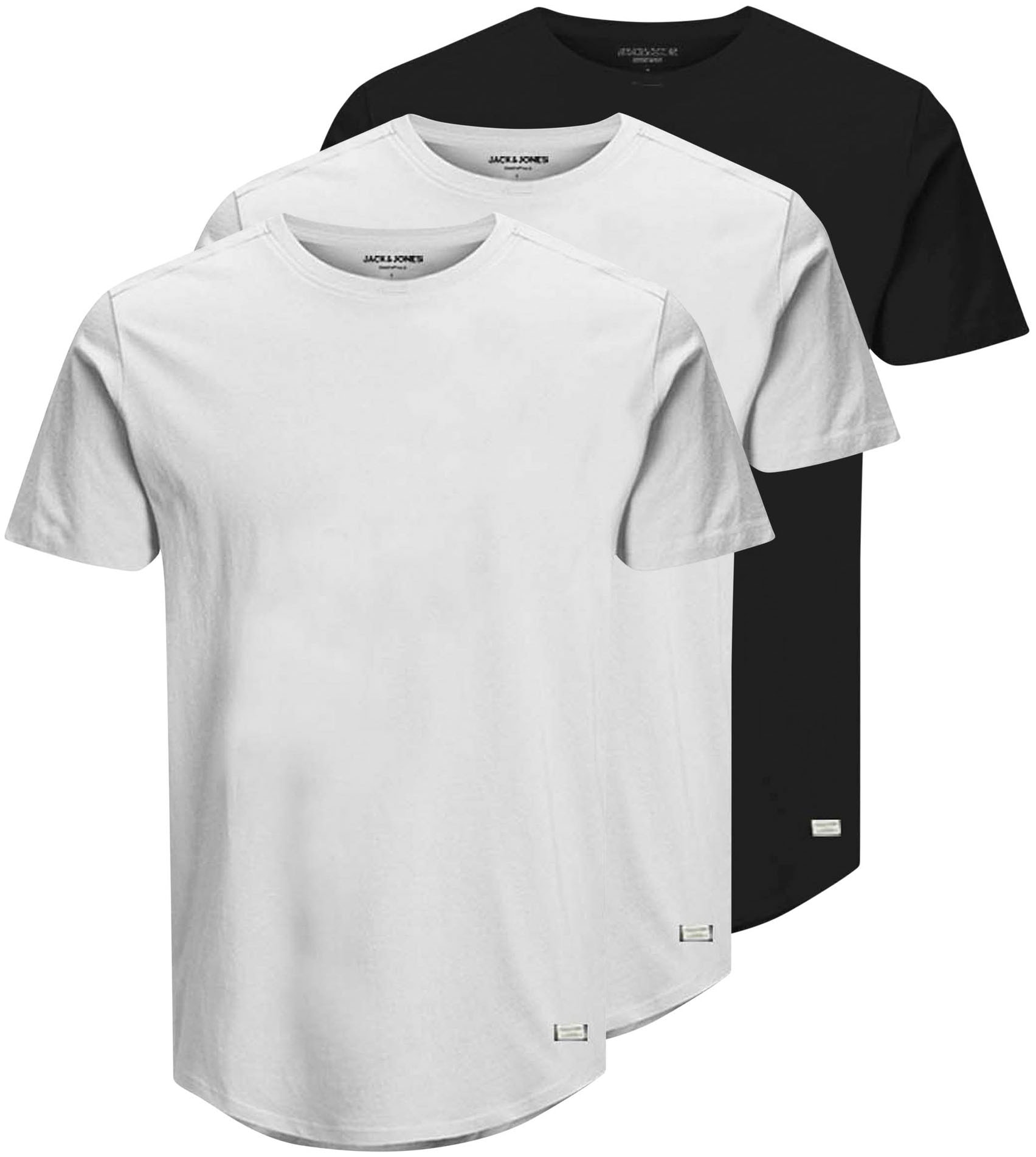 Jack & Jones Rundhalsshirt "JJENOA TEE SS CREW NECK 3PK MP NOOS"