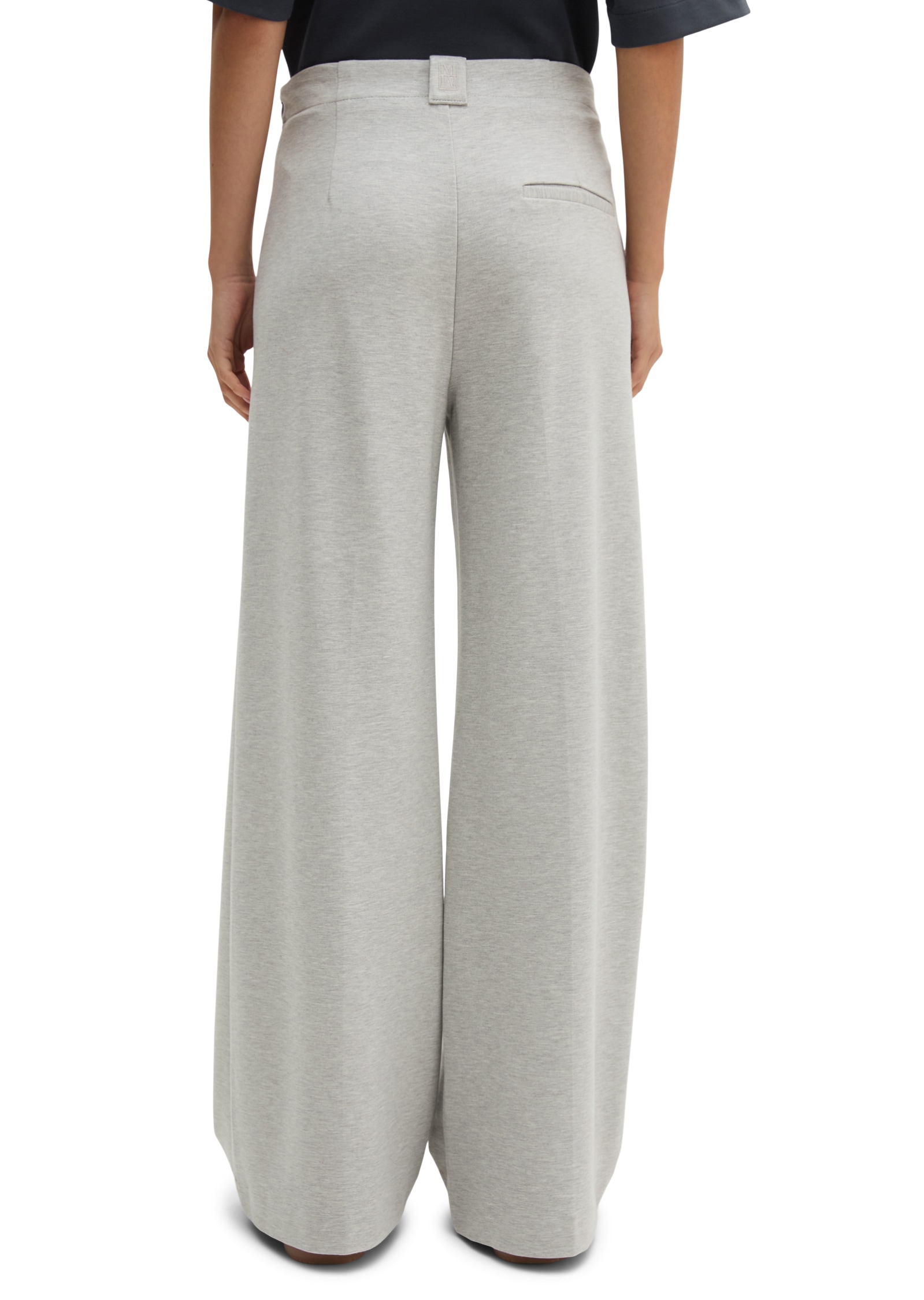 Marc O'Polo Jerseyhose  Model Margo wide aus kompaktem Interlockjersey