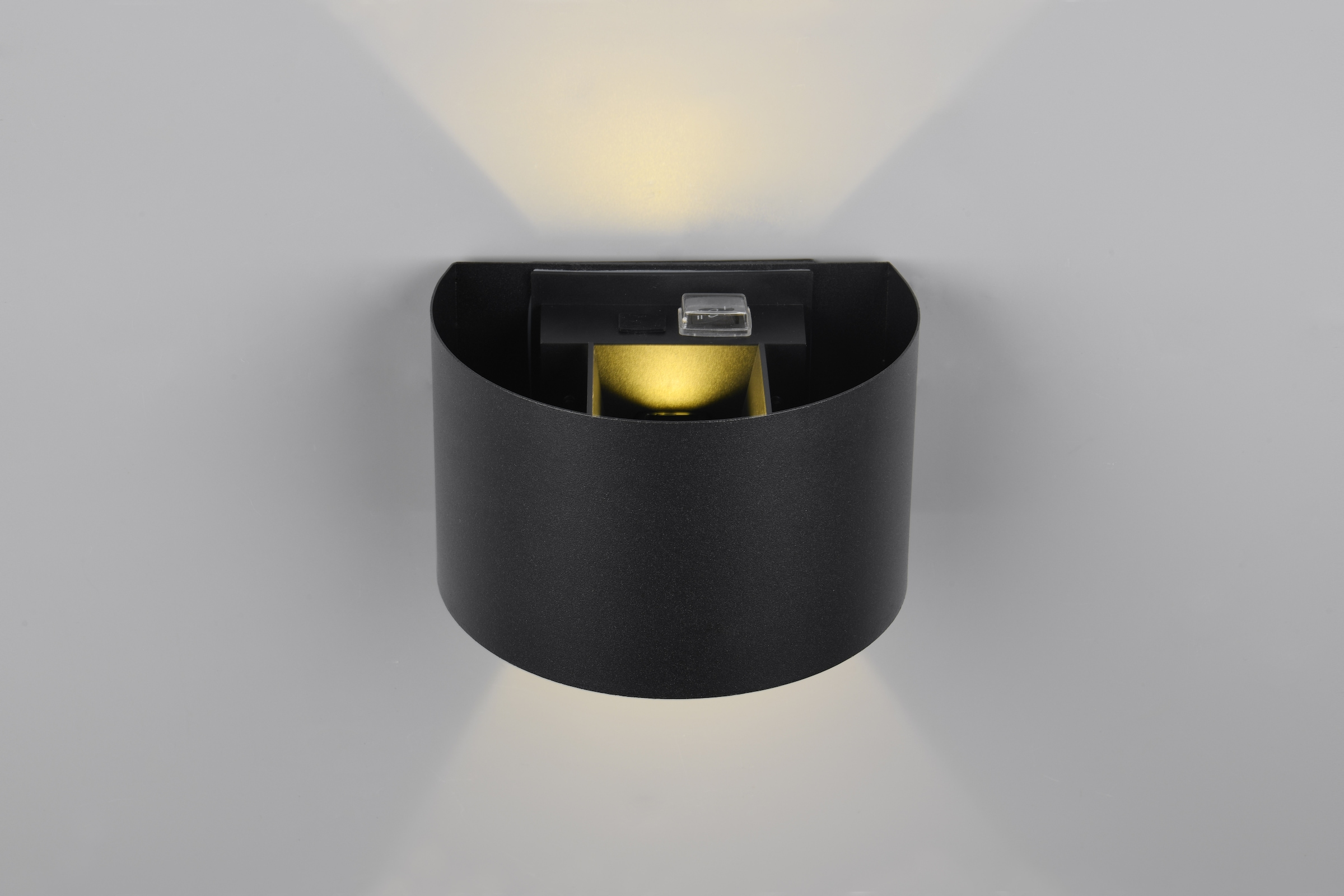 REALITY Leuchten LED Wandleuchte »TALENT, LED Wandlampe mit Magnet Wandhalterung, up-and-down Licht IP44«, 2 flammig, Leuchtmittel LED-Board | LED fest integriert, Bewegungsmelder Dämmerungssensor Akkubetrieb USB-Anschluss Schalter