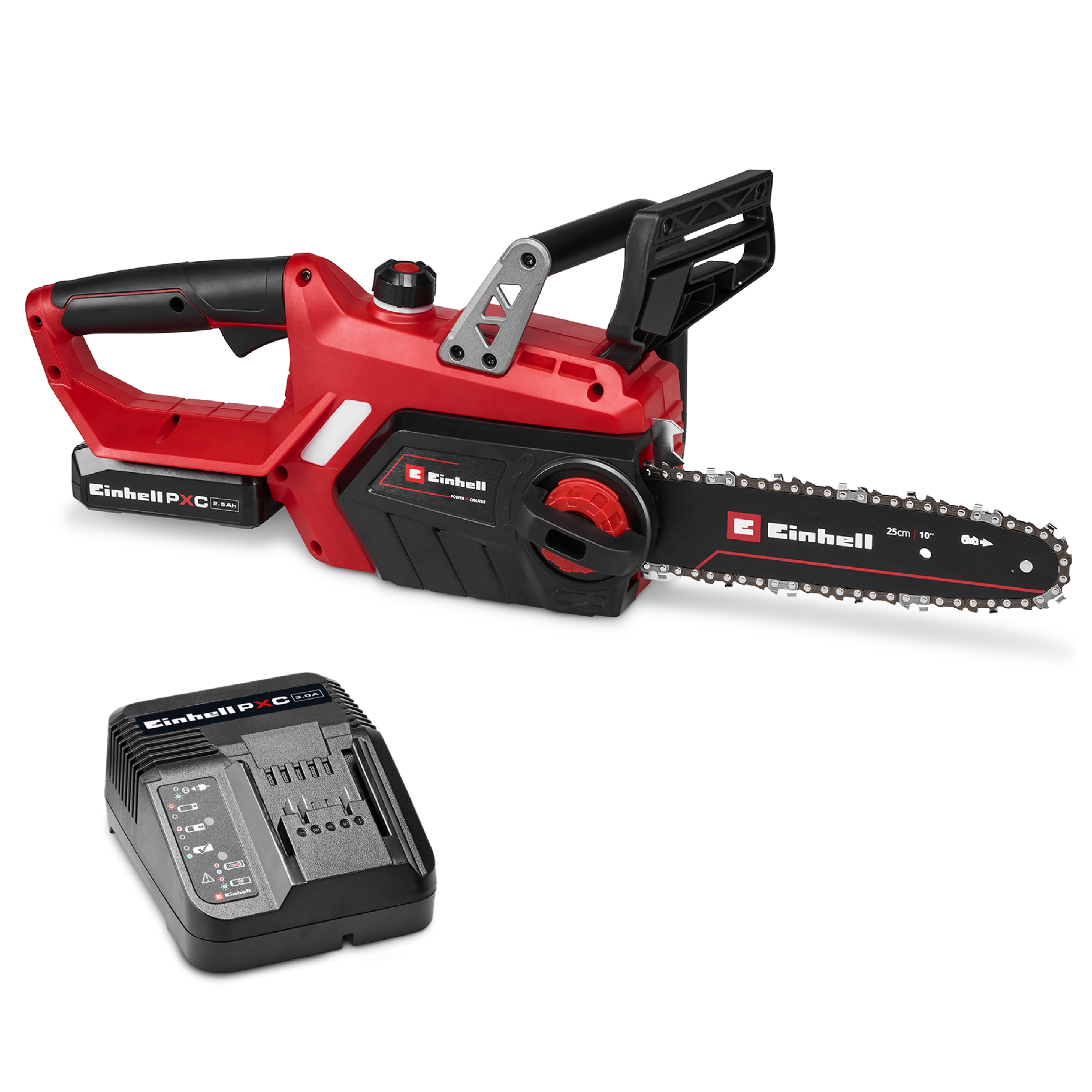 Einhell Akku-Kettensäge "GE-LC 18/25-1 Li Kit (1x2,5Ah)" Inkl. Akku und Ladegerät