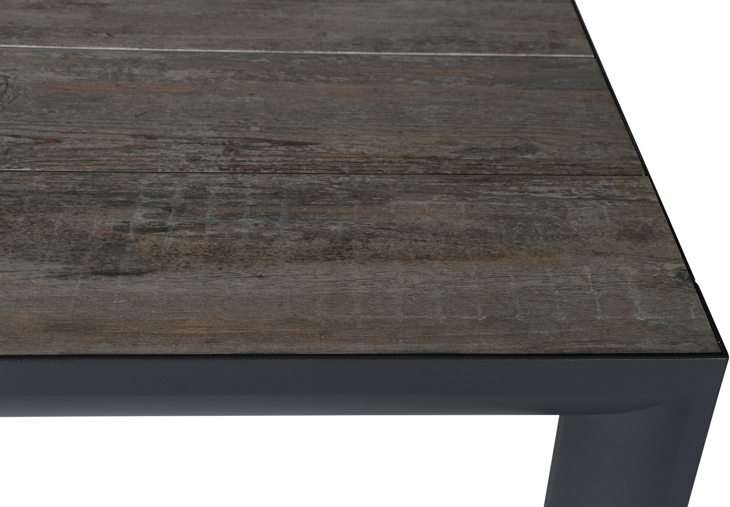 Siena Garden Gartentisch »SILVA Tisch 140x90cm matt anthrazit/washed grey« Aluminiumgestell matt anthrazit, Tischplatte aus Keramik, washed grey