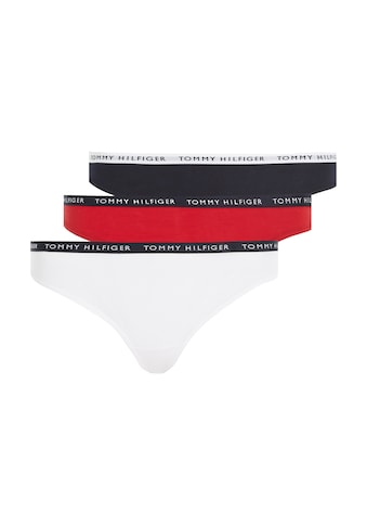 TOMMY HILFIGER Underwear T-String (3 St.) su siauras Logobündch...