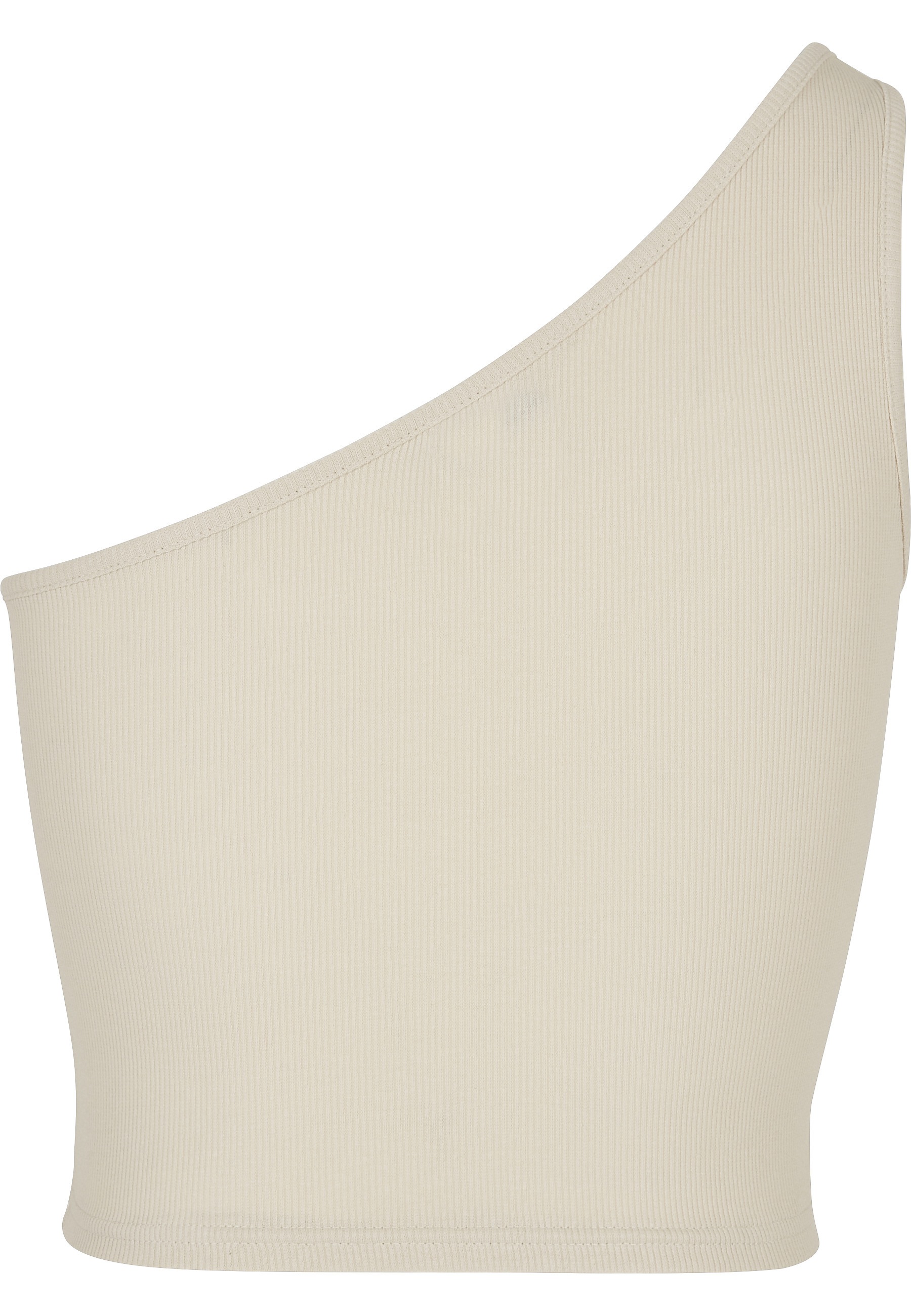 URBAN CLASSICS Tanktop »Urban Classics Damen Ladies Cropped Asymmetric Top« 1 Stk.