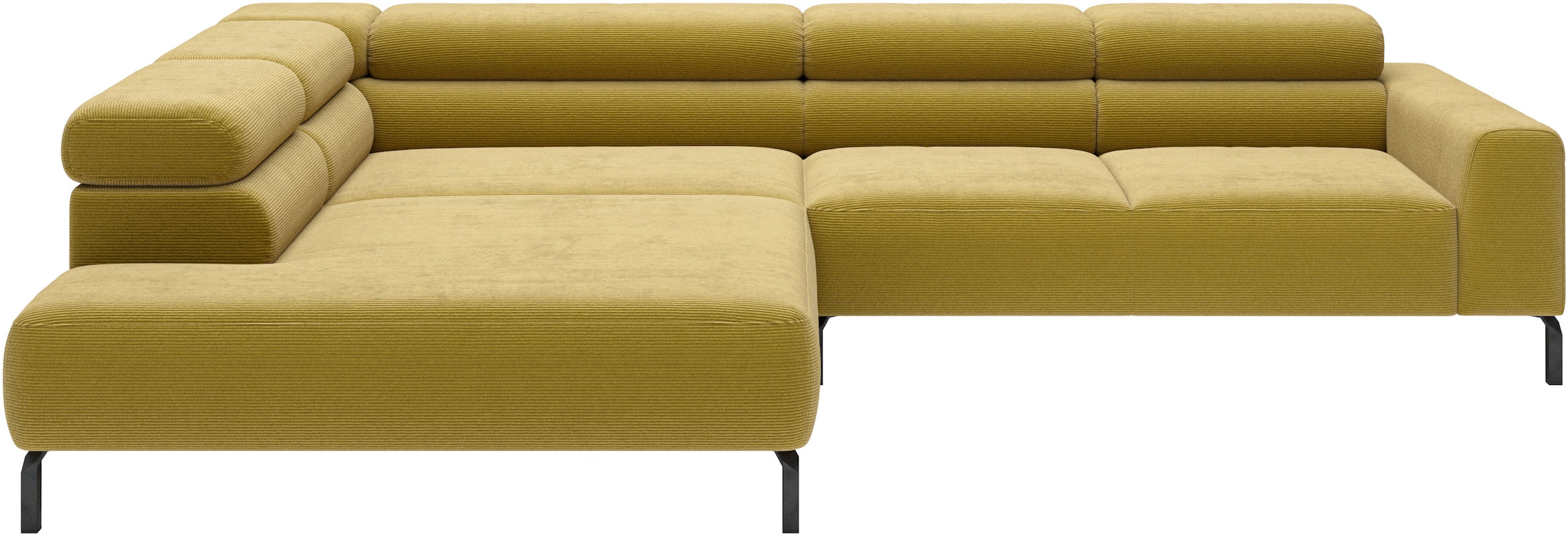 Home affaire Ecksofa "Antonelli, L-Form, incl. Kopfteilverstellung, Breite 312 cm" wahlweise elektrische Sitztiefenverstellung