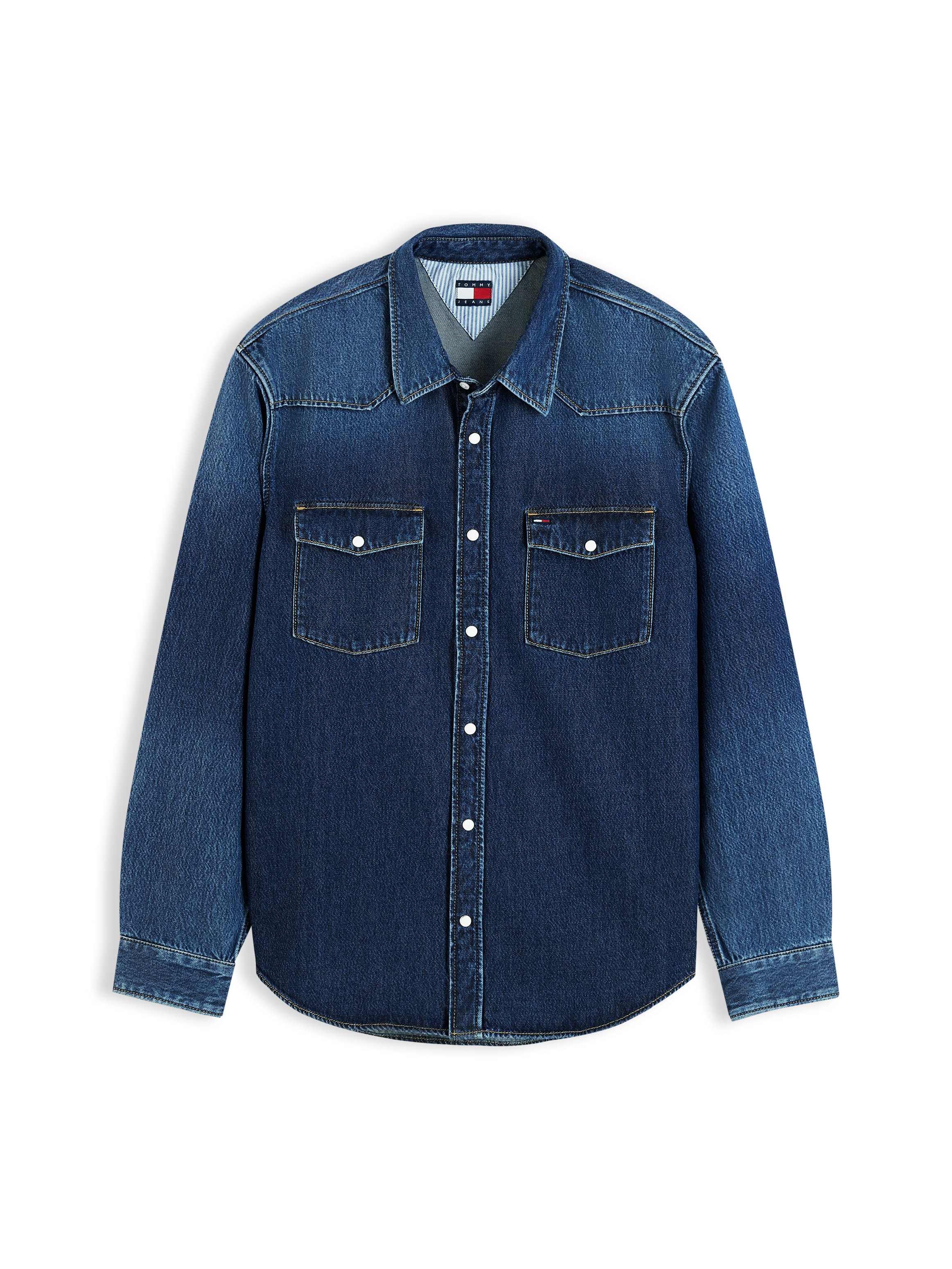 Tommy Jeans Jeanshemd »REGULAR WESTERN SHIRT« Regular fit mit Klappentaschen