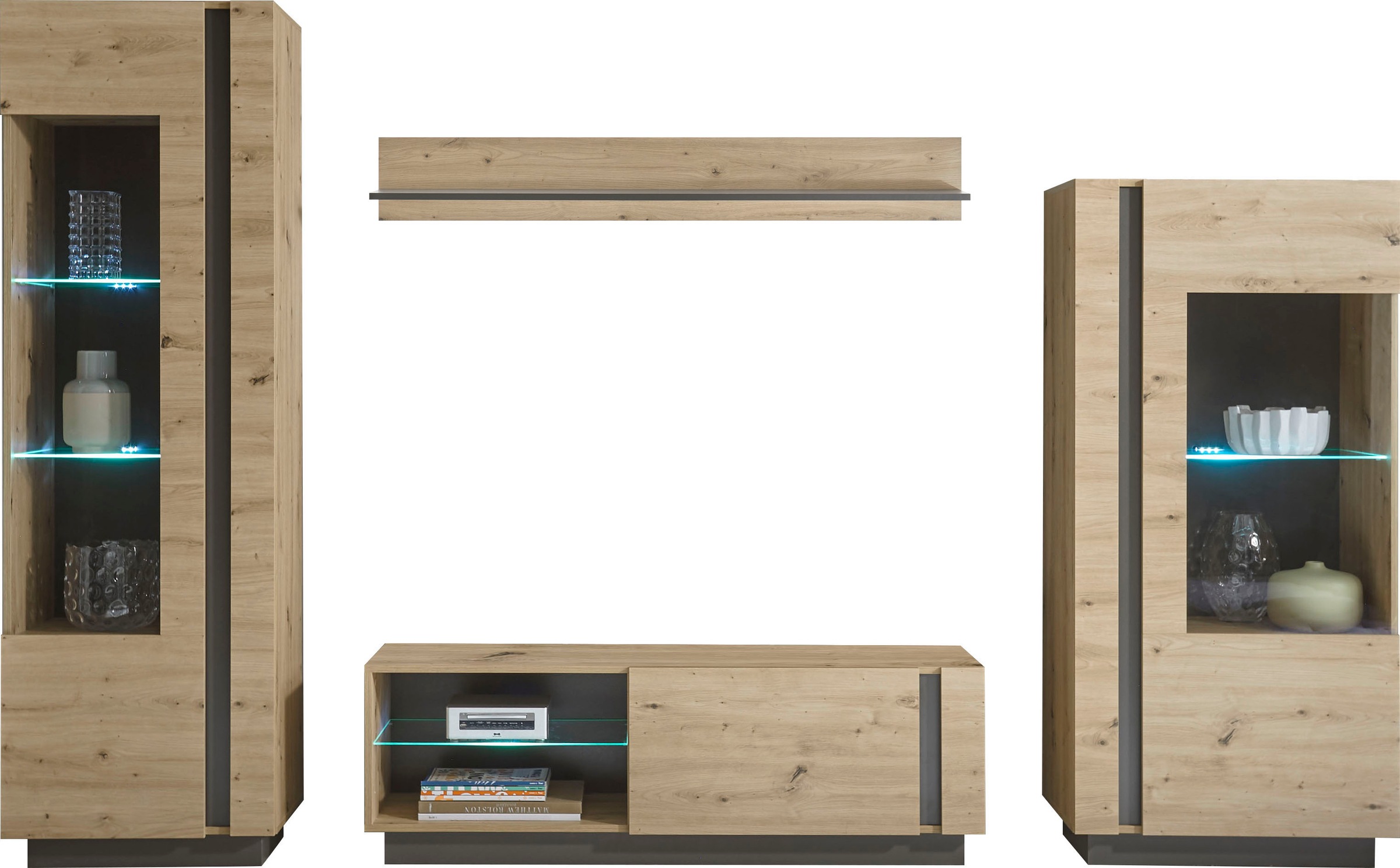 Home affaire Wohnwand "CLAiR Kombi 21" Set, 4 Stk. tlg. günstig online kaufen