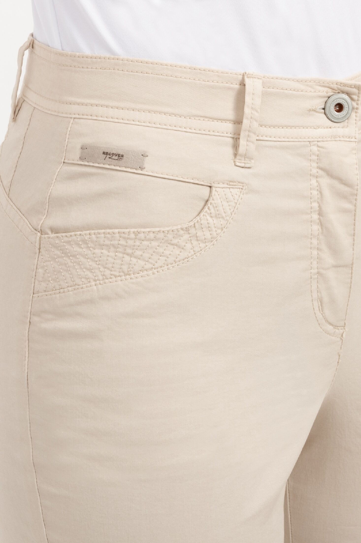 Recover Pants Stoffhose »COLETTE«, mit tonig bestickten Taschenblenden